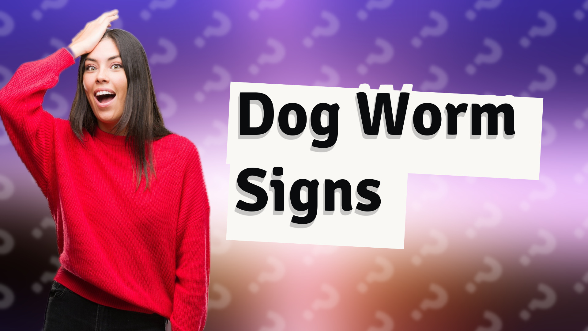 Dog Worm Signs