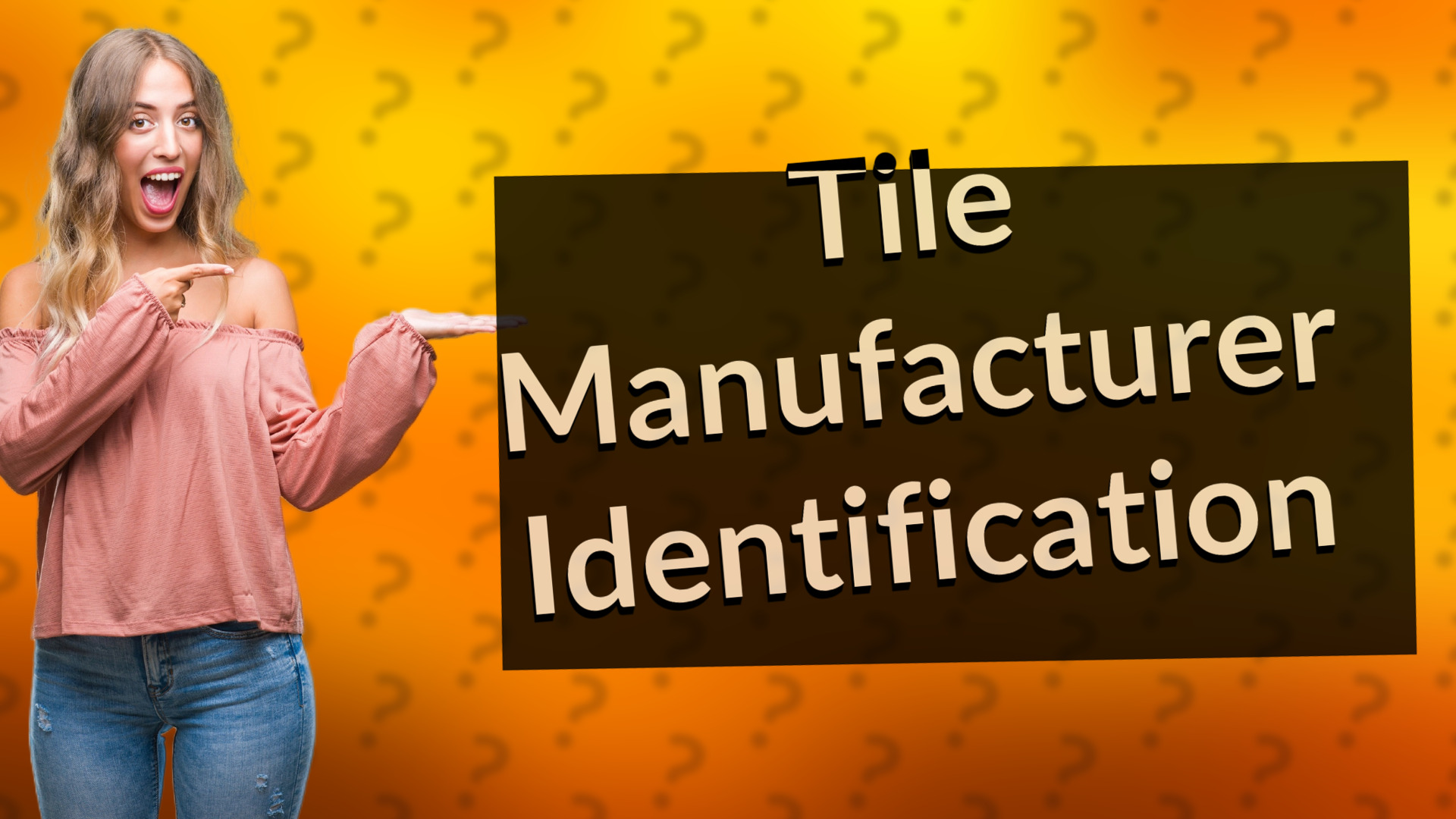 Tile Manufacturer Identification