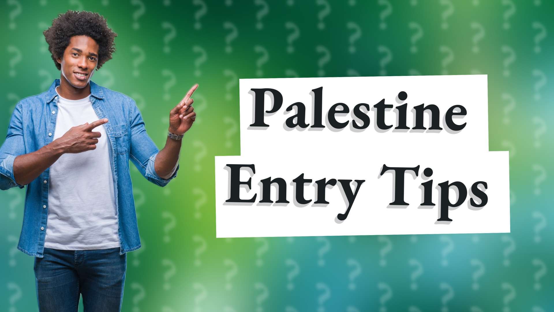 Palestine Entry Tips