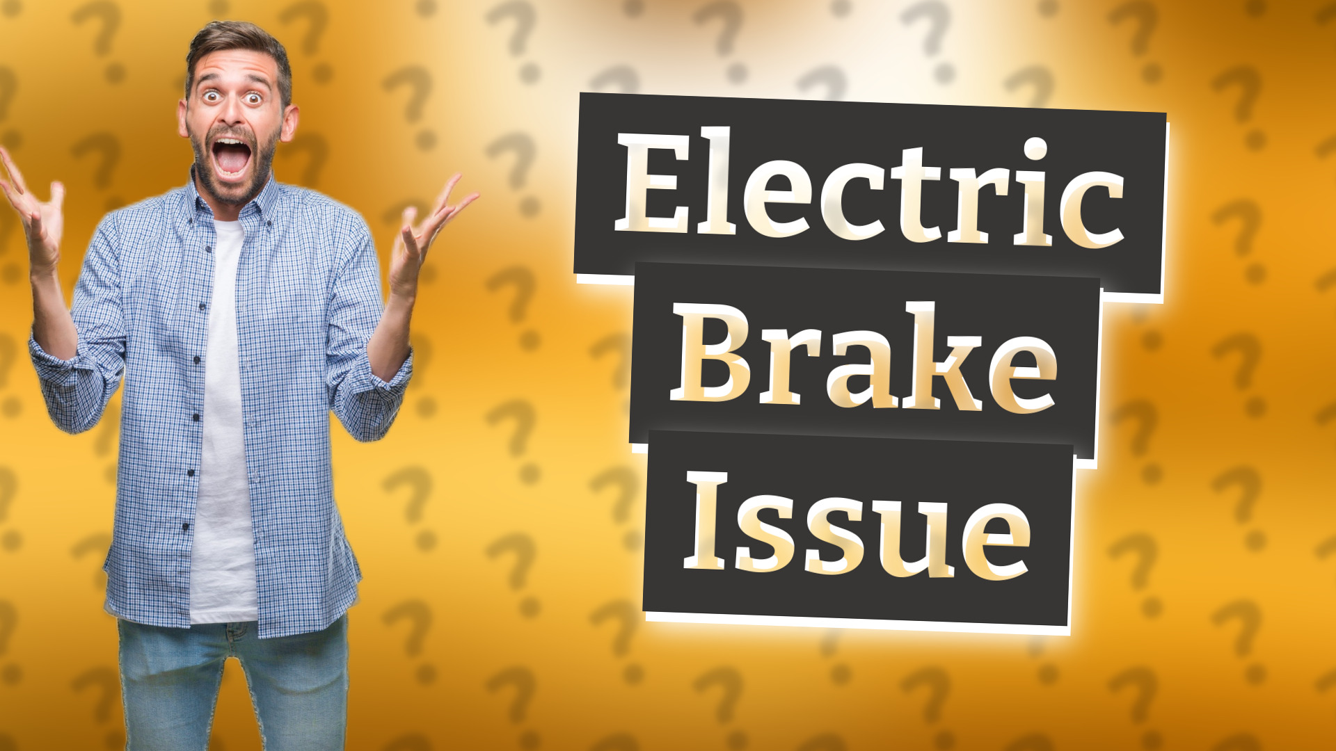 Electric Brake Issue