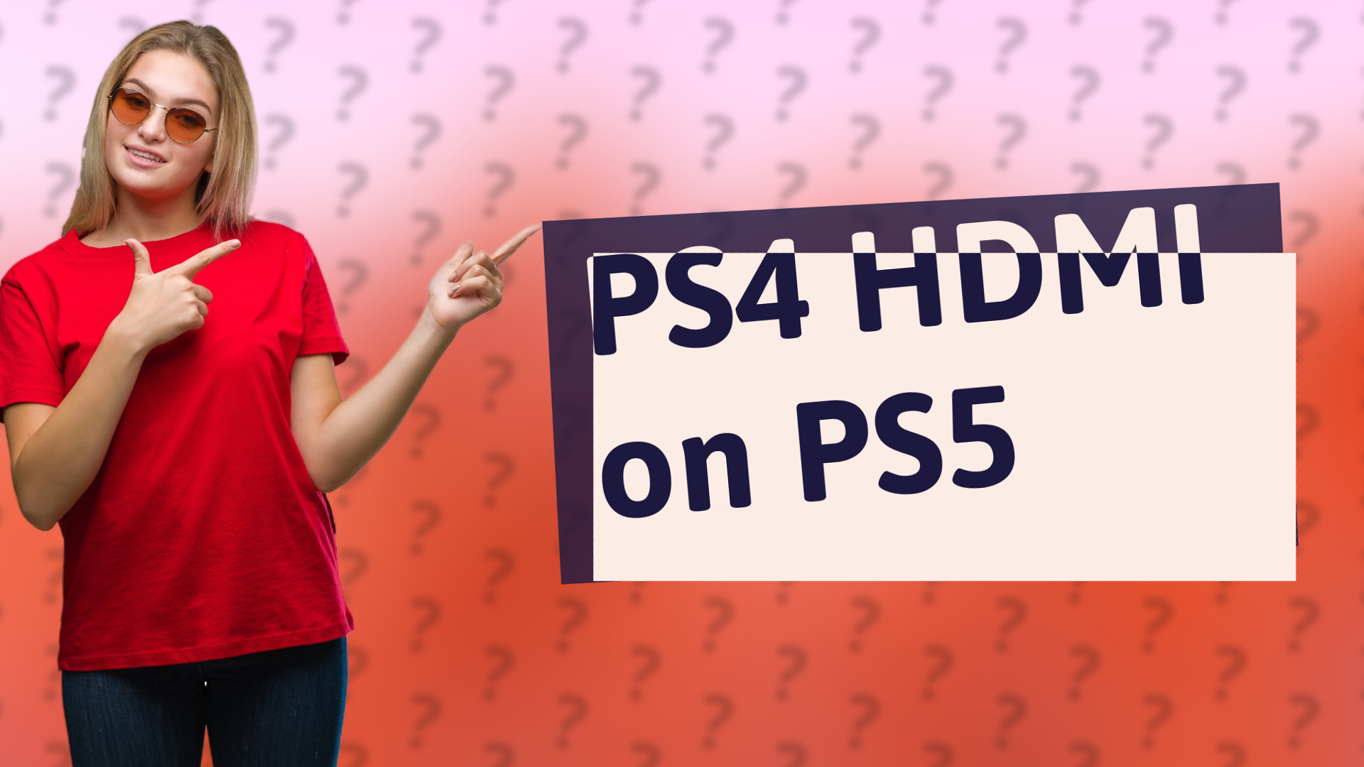 PS4 HDMI on PS5