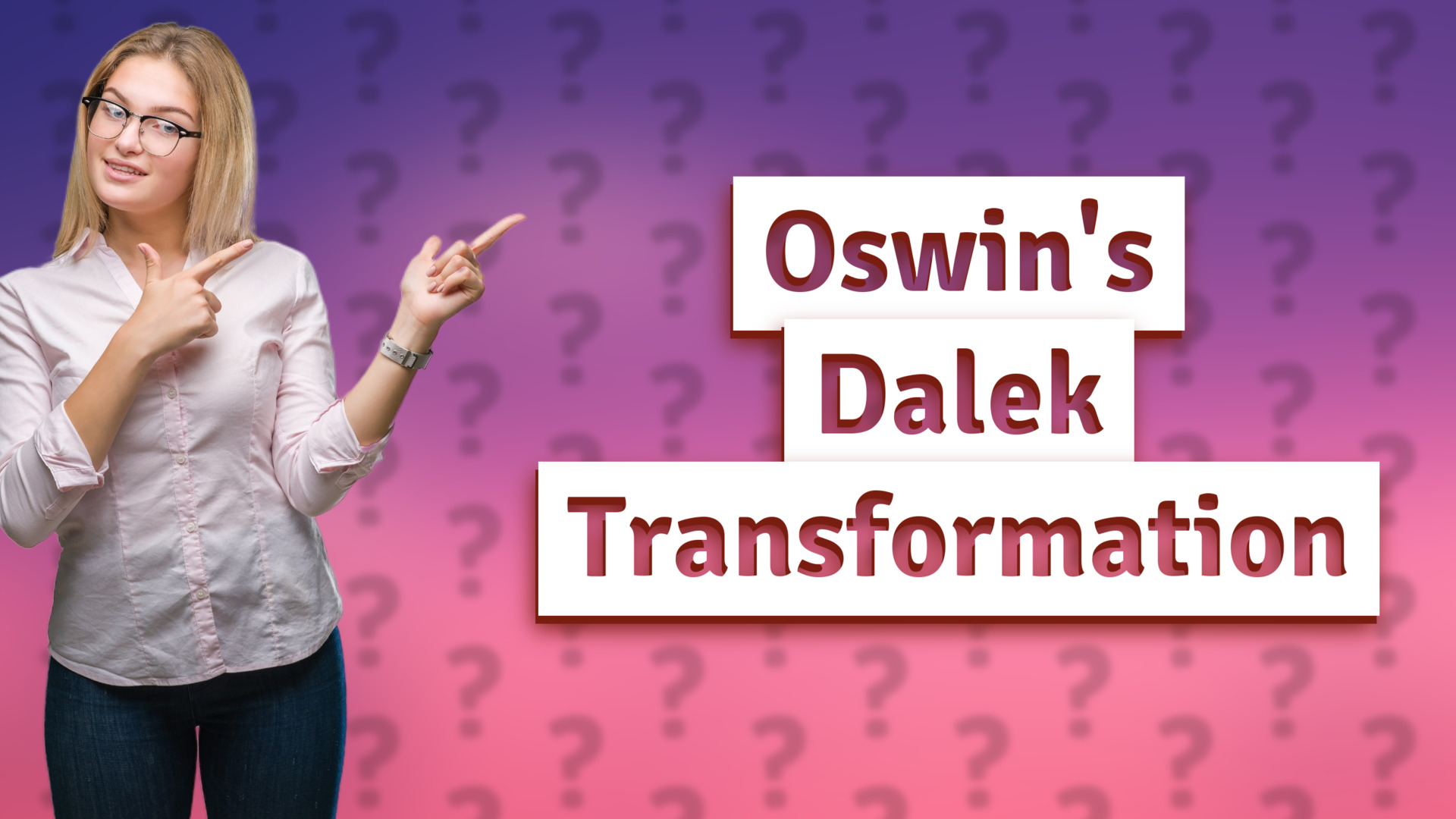 Oswin's Dalek Transformation