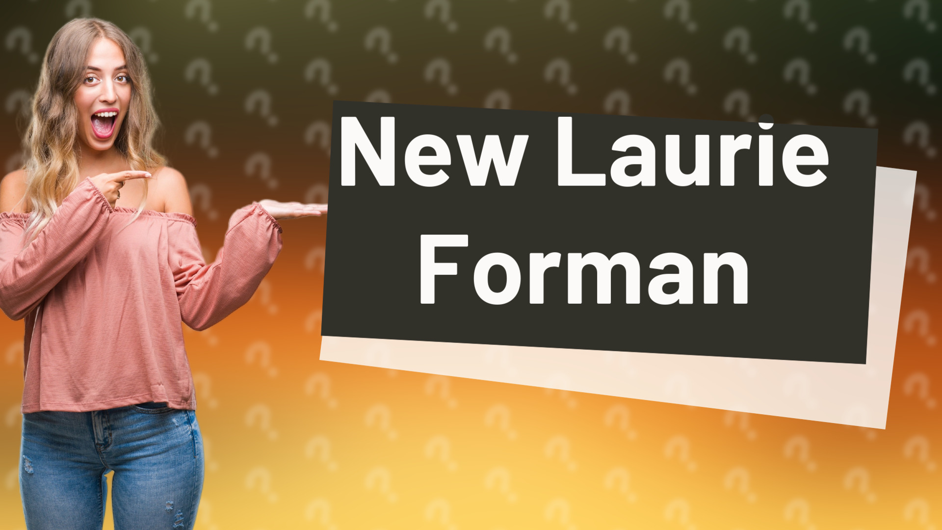 New Laurie Forman