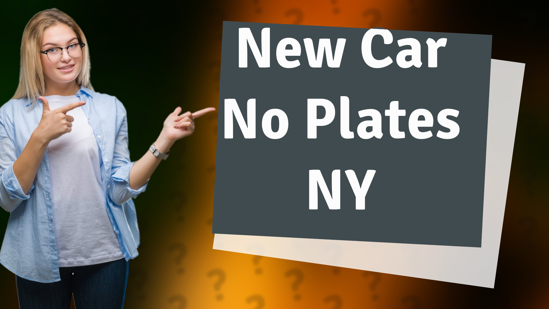 New Car No Plates NY