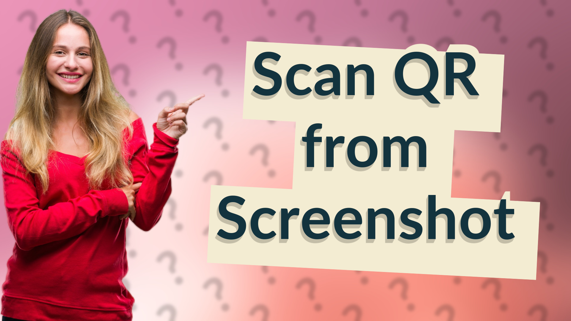 Scan QR from Screenshot