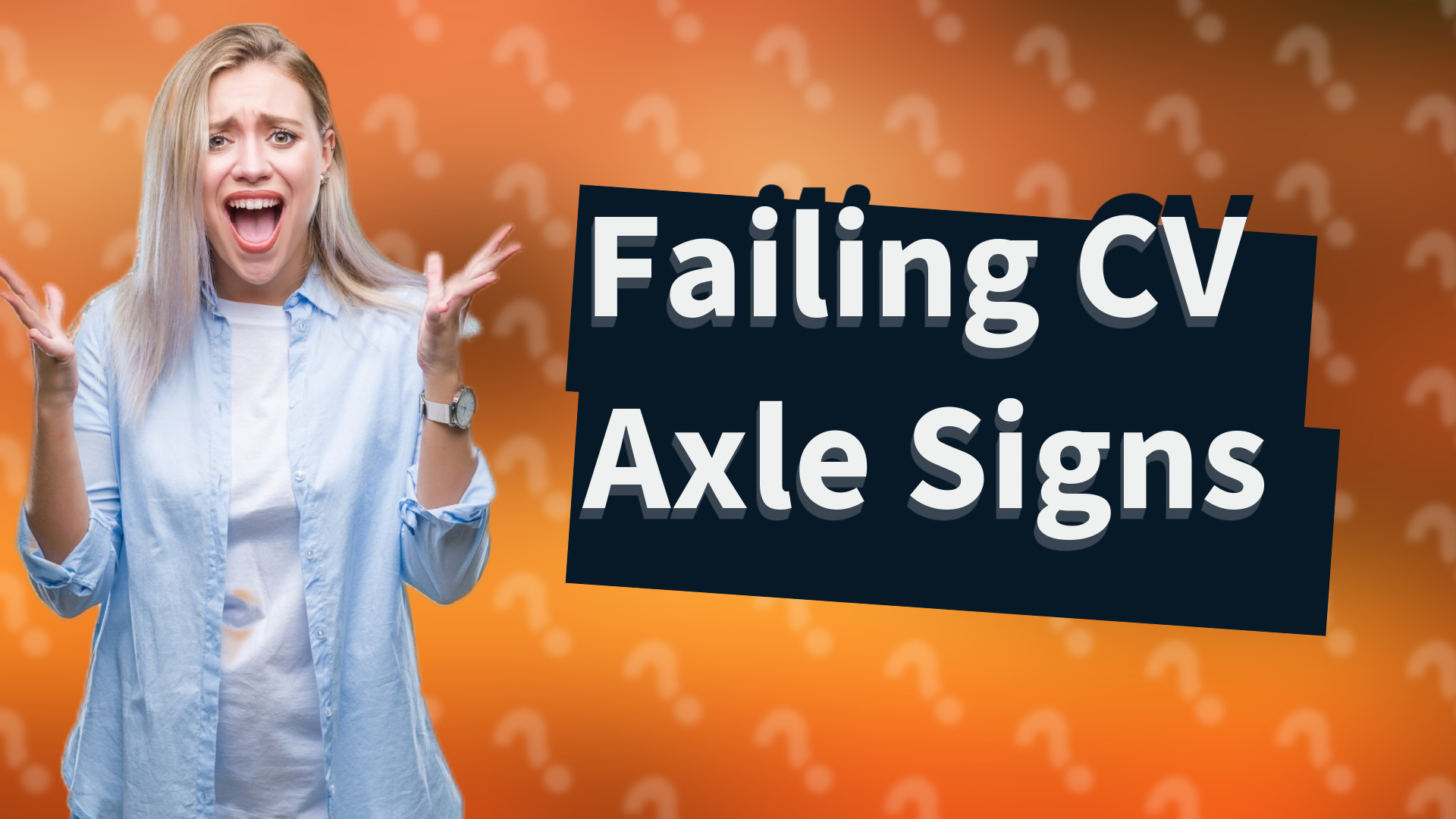 Failing CV Axle Signs