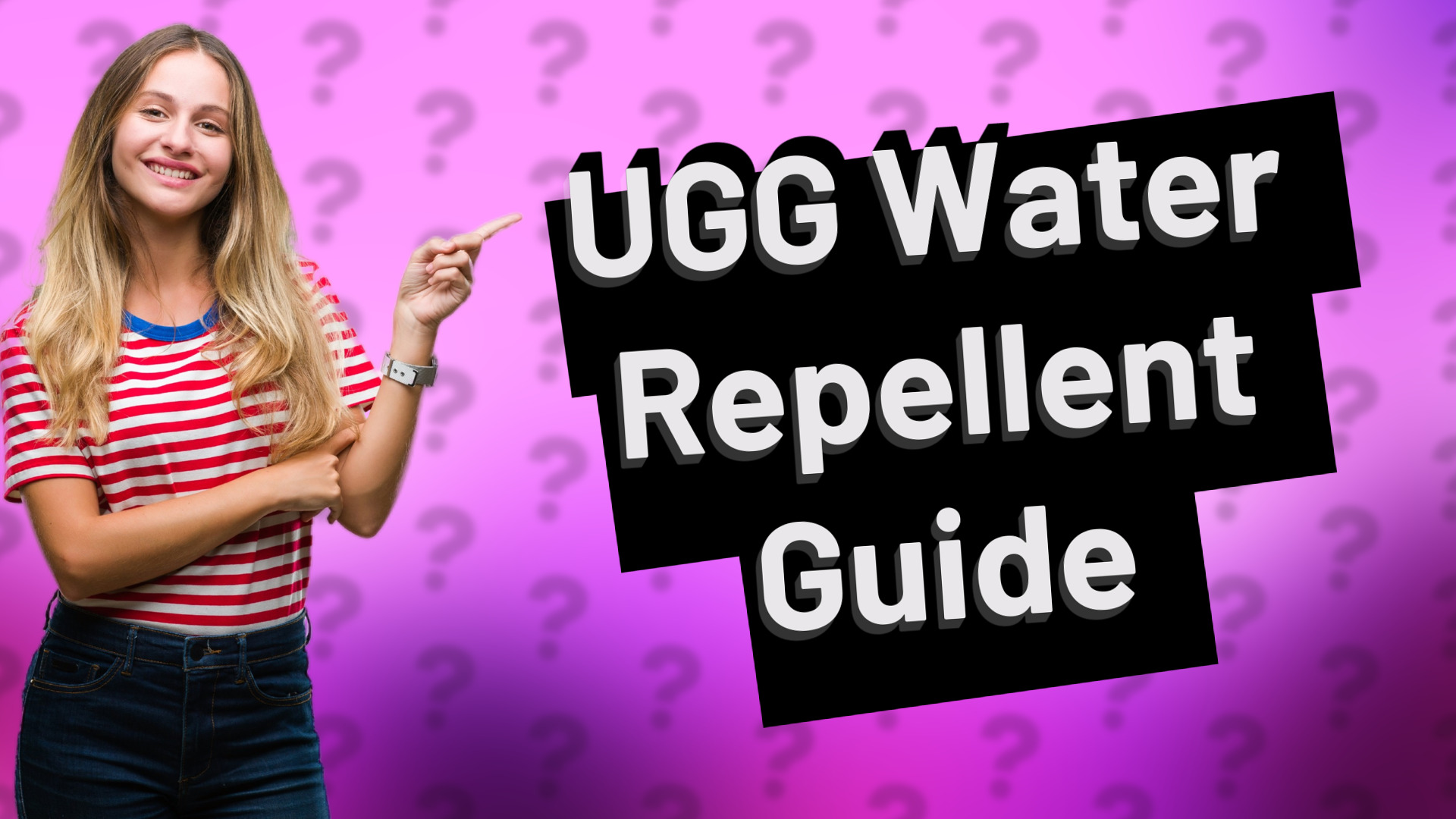 UGG Water Repellent Guide