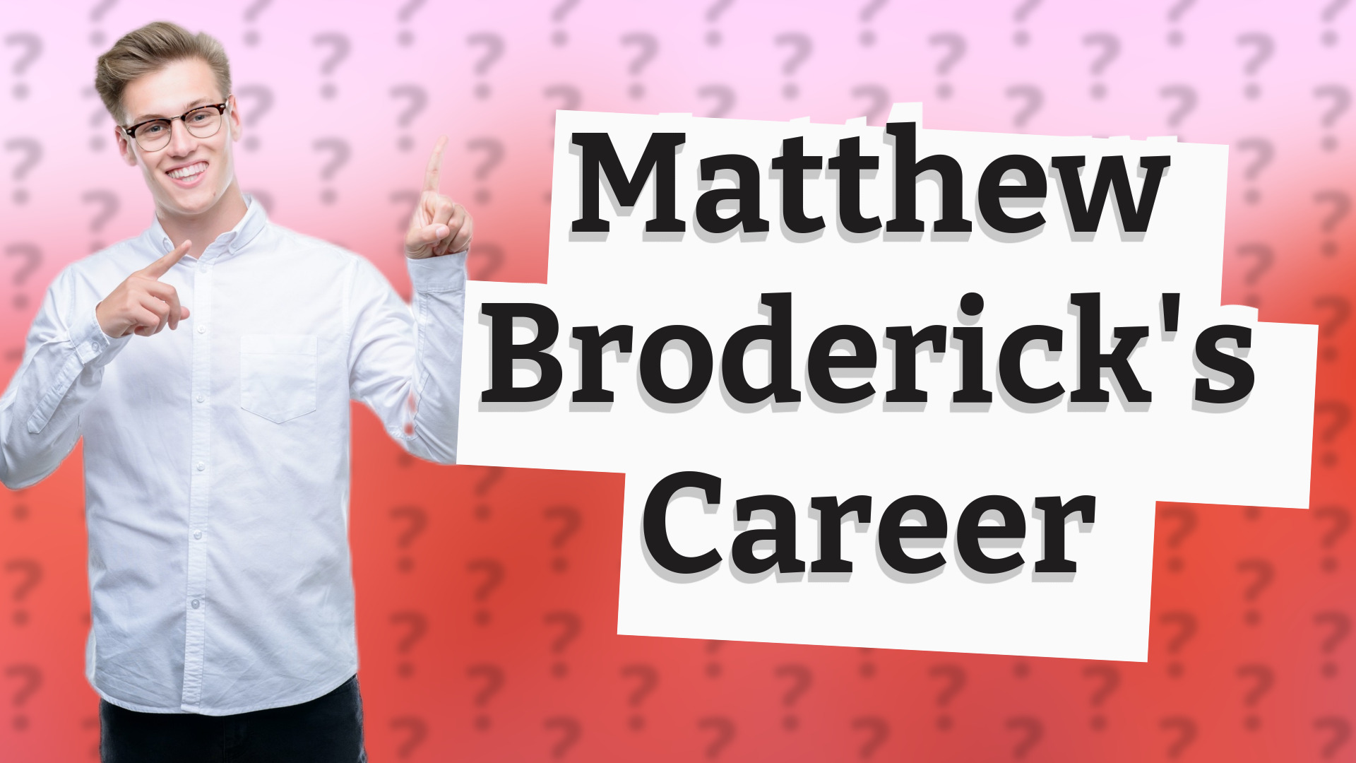 Matthew Broderick's Career