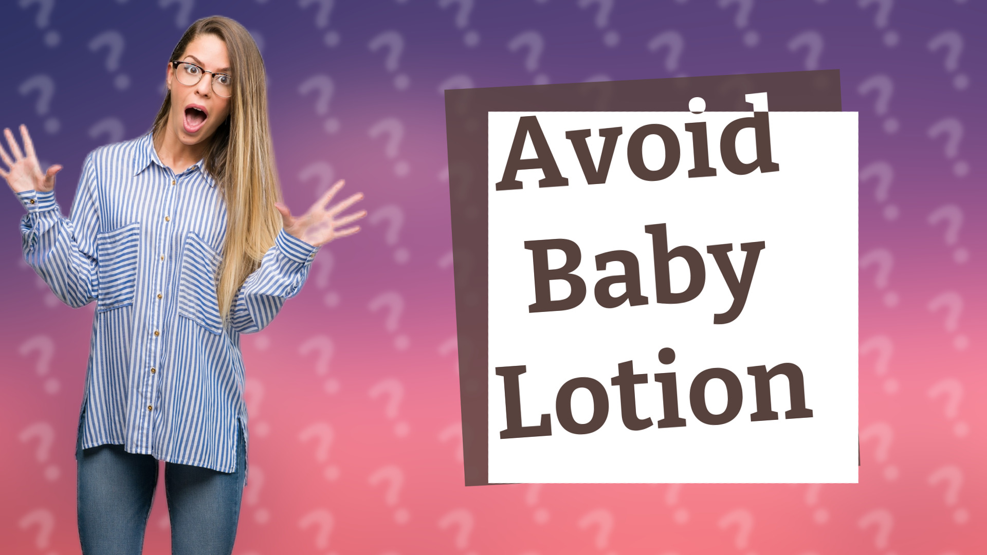 Avoid Baby Lotion