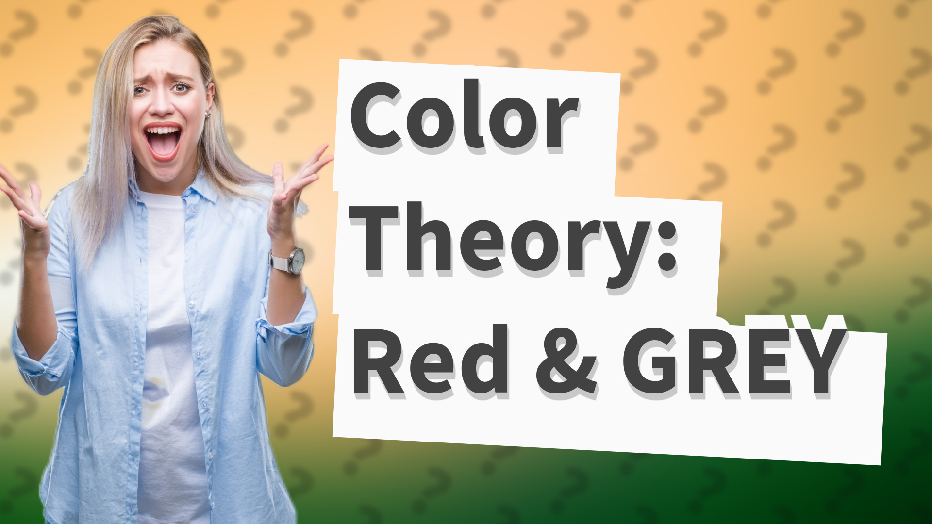 Color Theory: Red & GREY