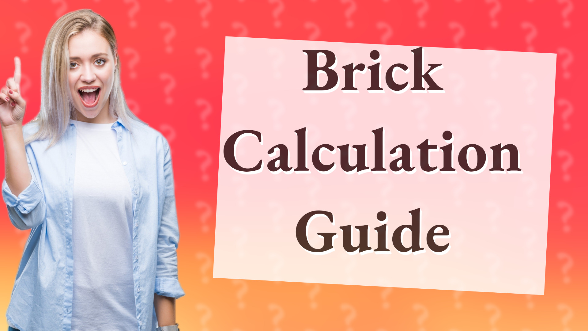 Brick Calculation Guide