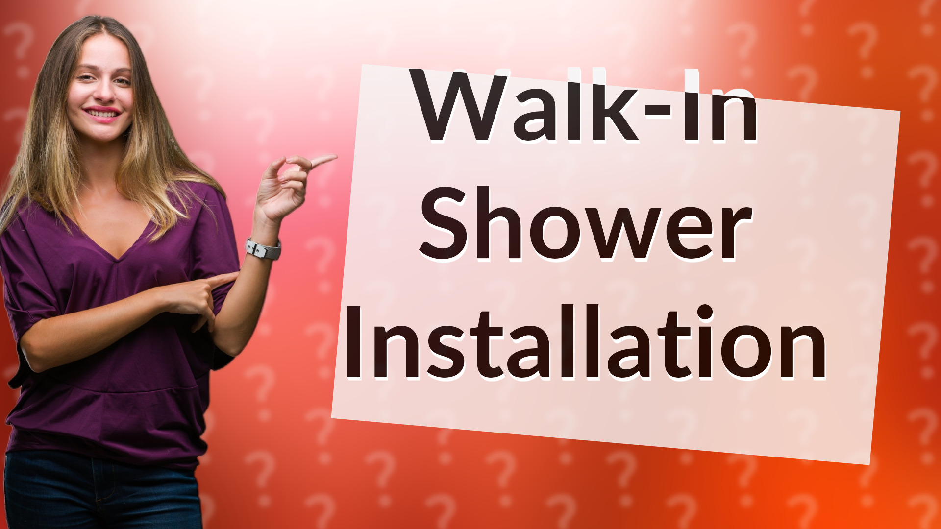 Walk-In Shower Installation