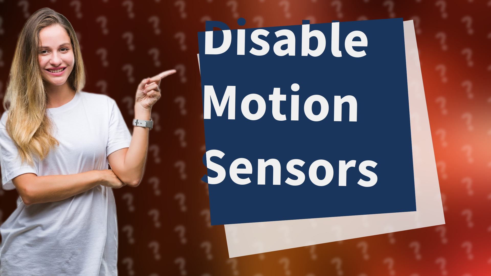 Disable Motion Sensors