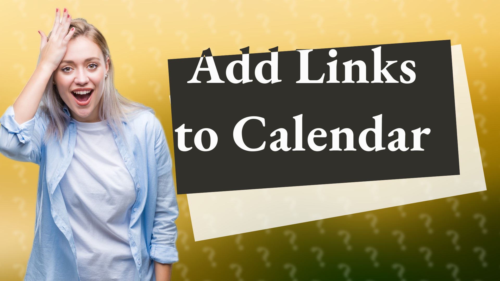 Add Links to Calendar