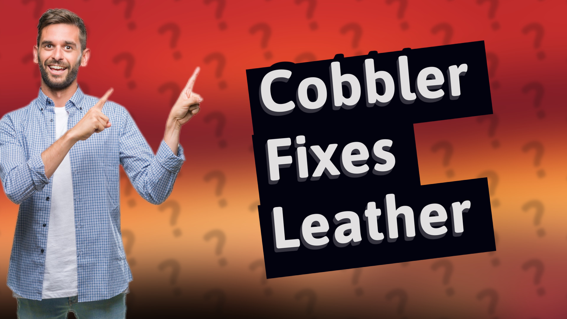 Cobbler Fixes Leather