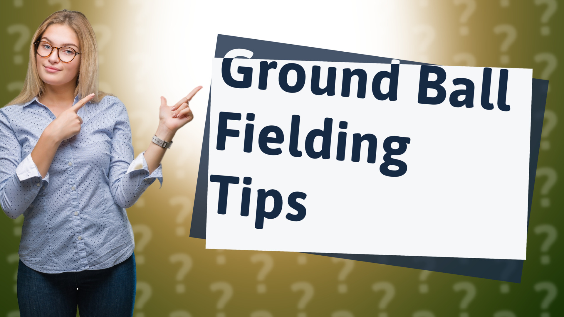 Ground Ball Fielding Tips