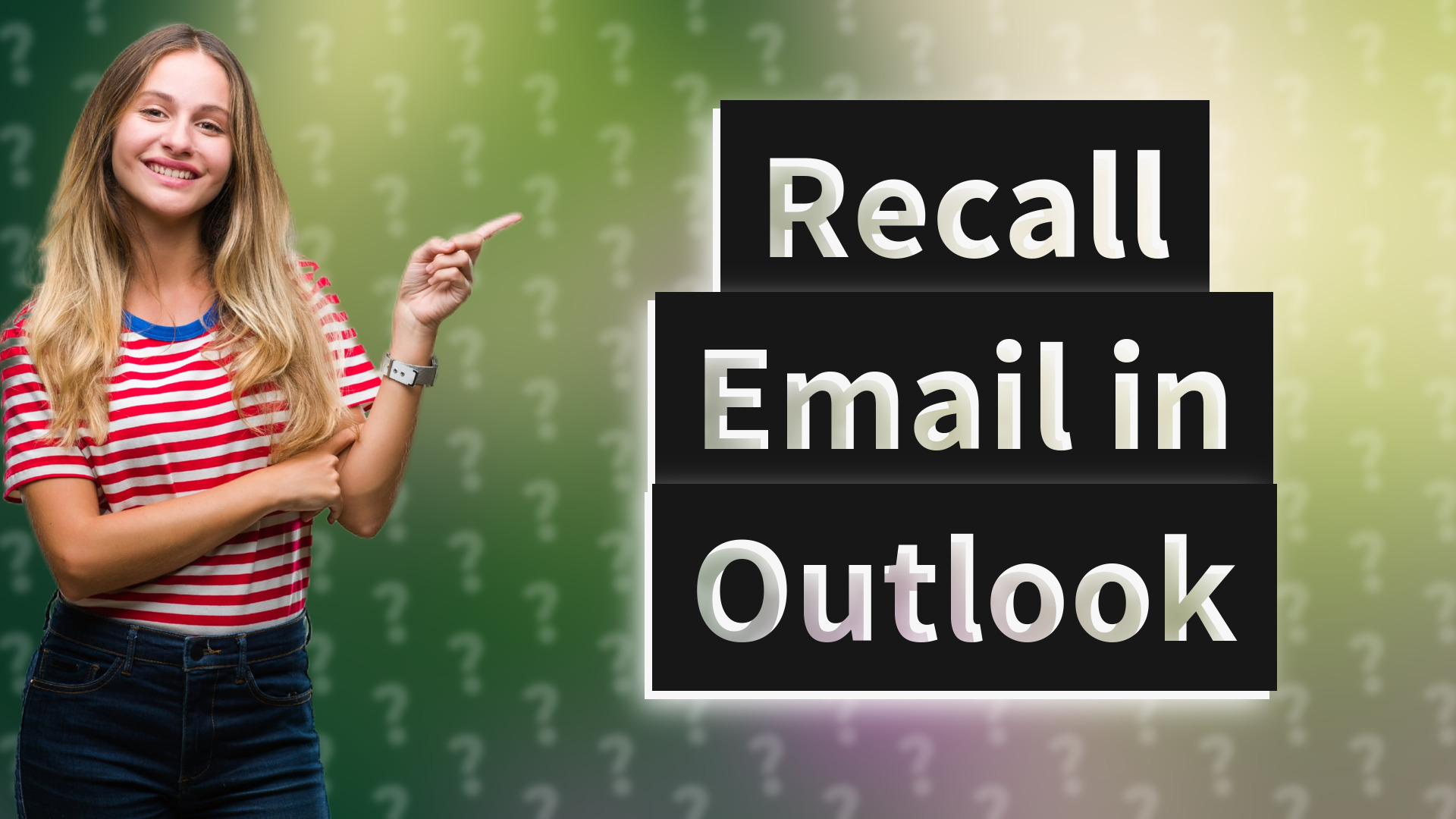 Recall Email in Outlook