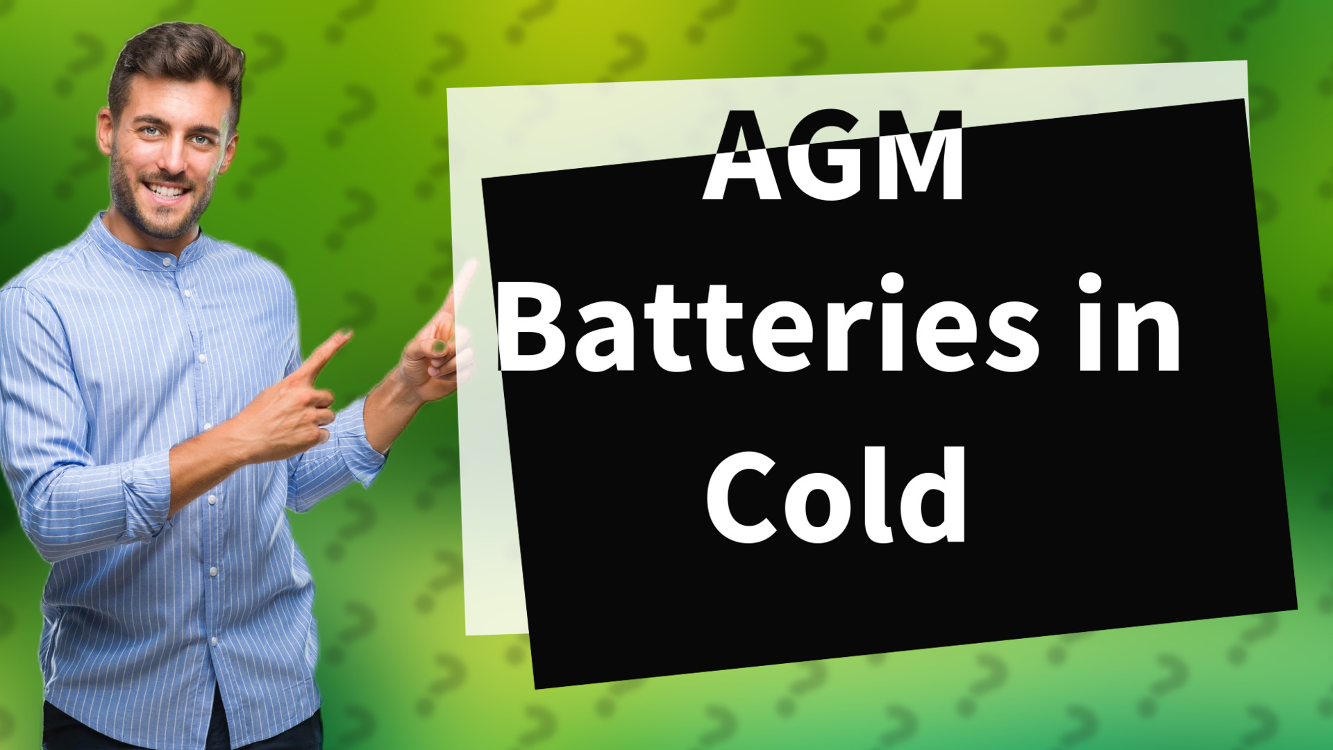 AGM Batteries in Cold