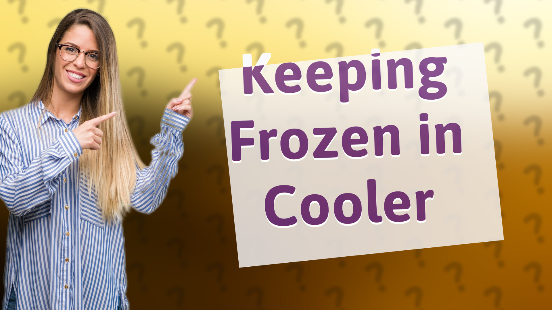 Keeping Frozen in Cooler