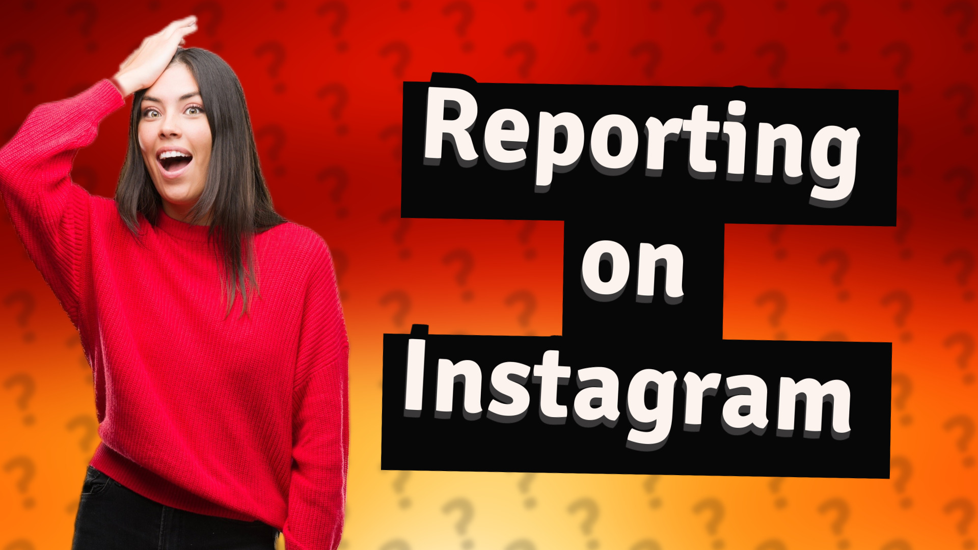 Reporting on Instagram