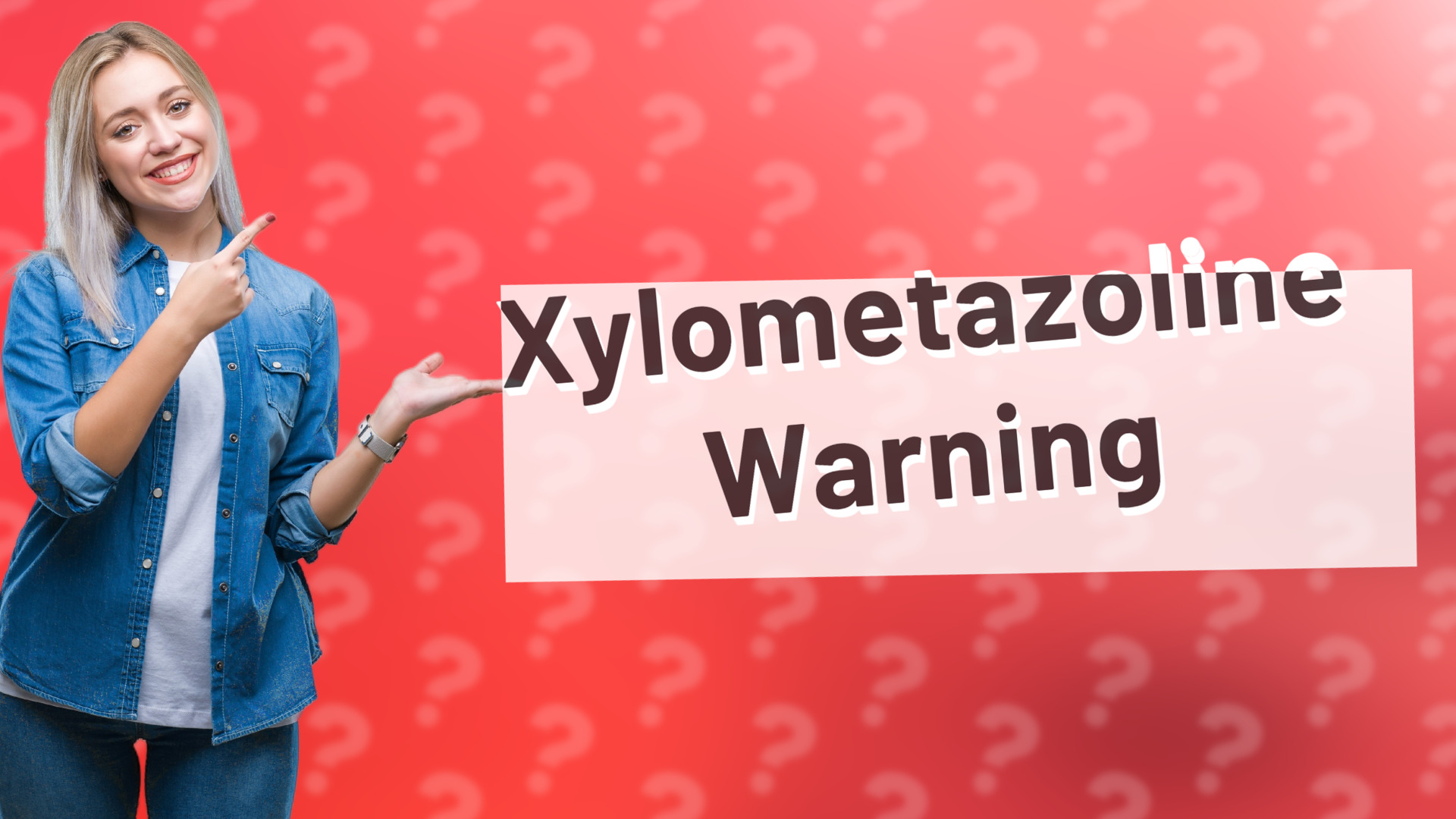 Xylometazoline Warning