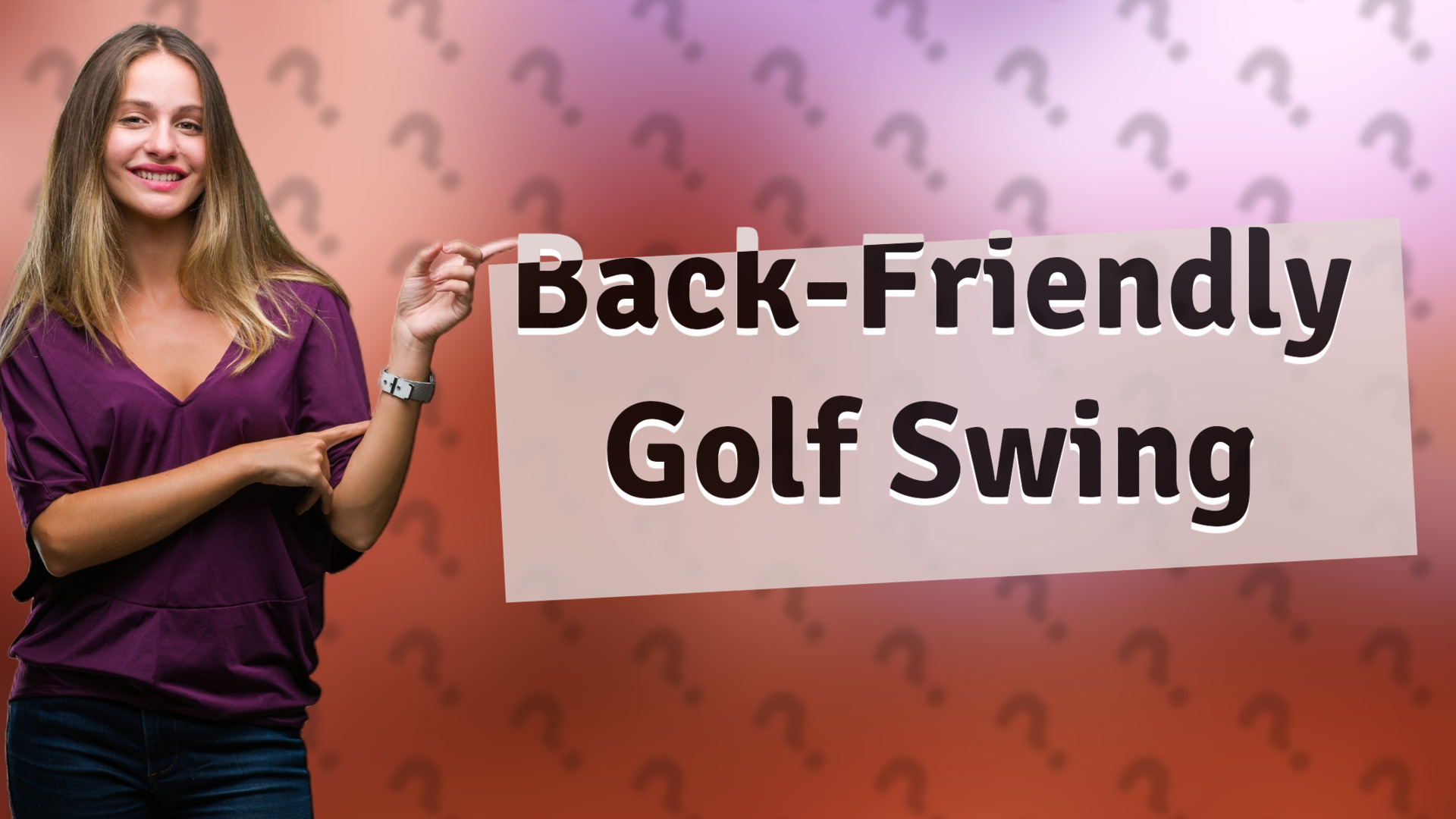Back-Friendly Golf Swing