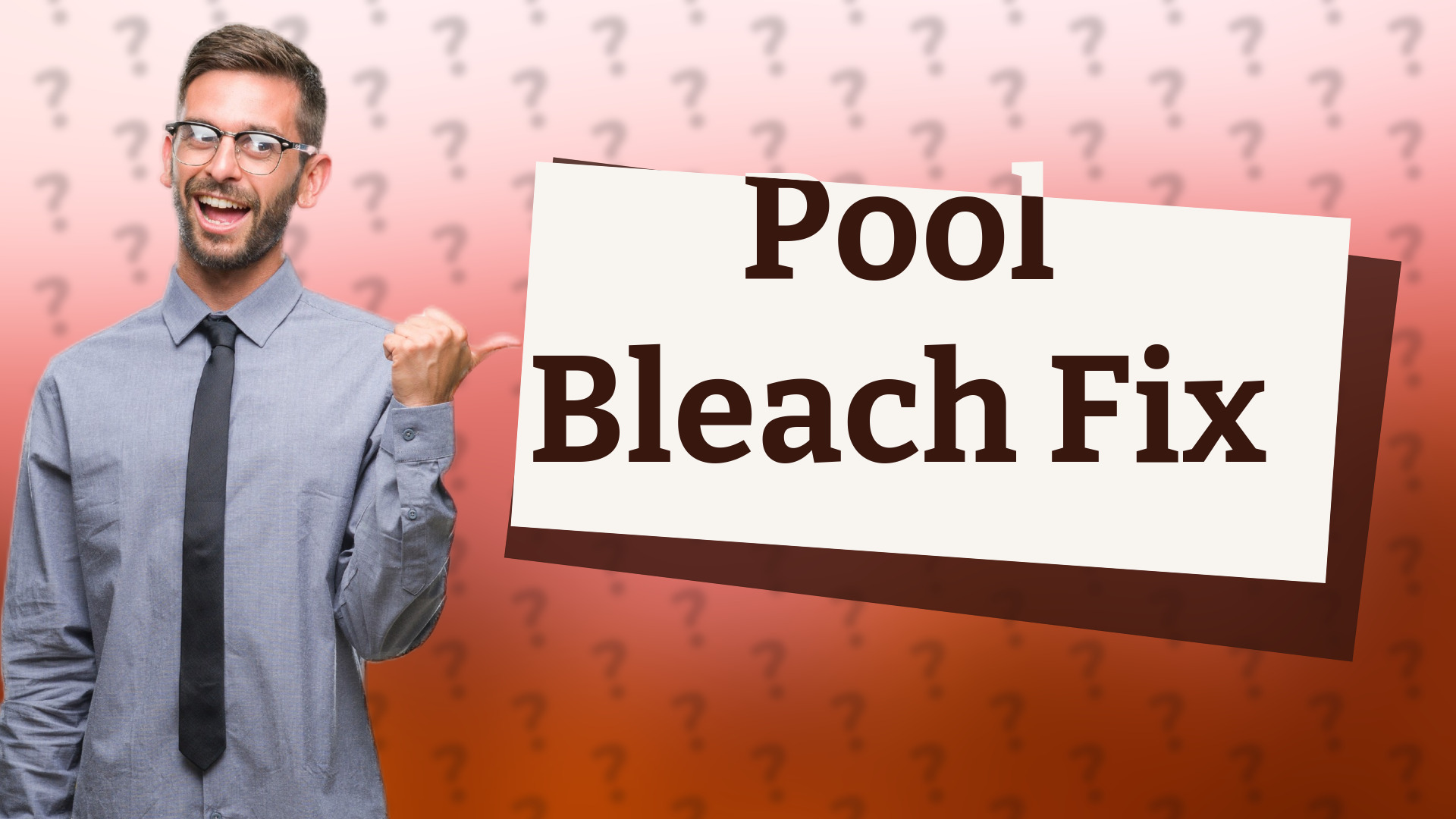 Pool Bleach Fix