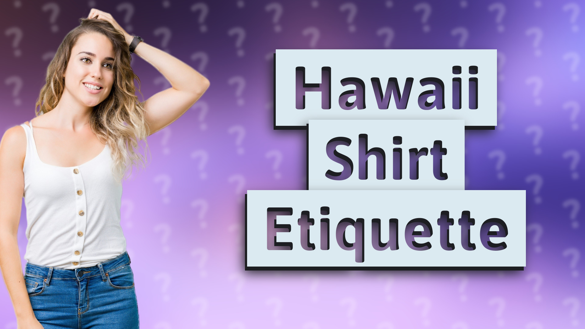 Hawaii Shirt Etiquette
