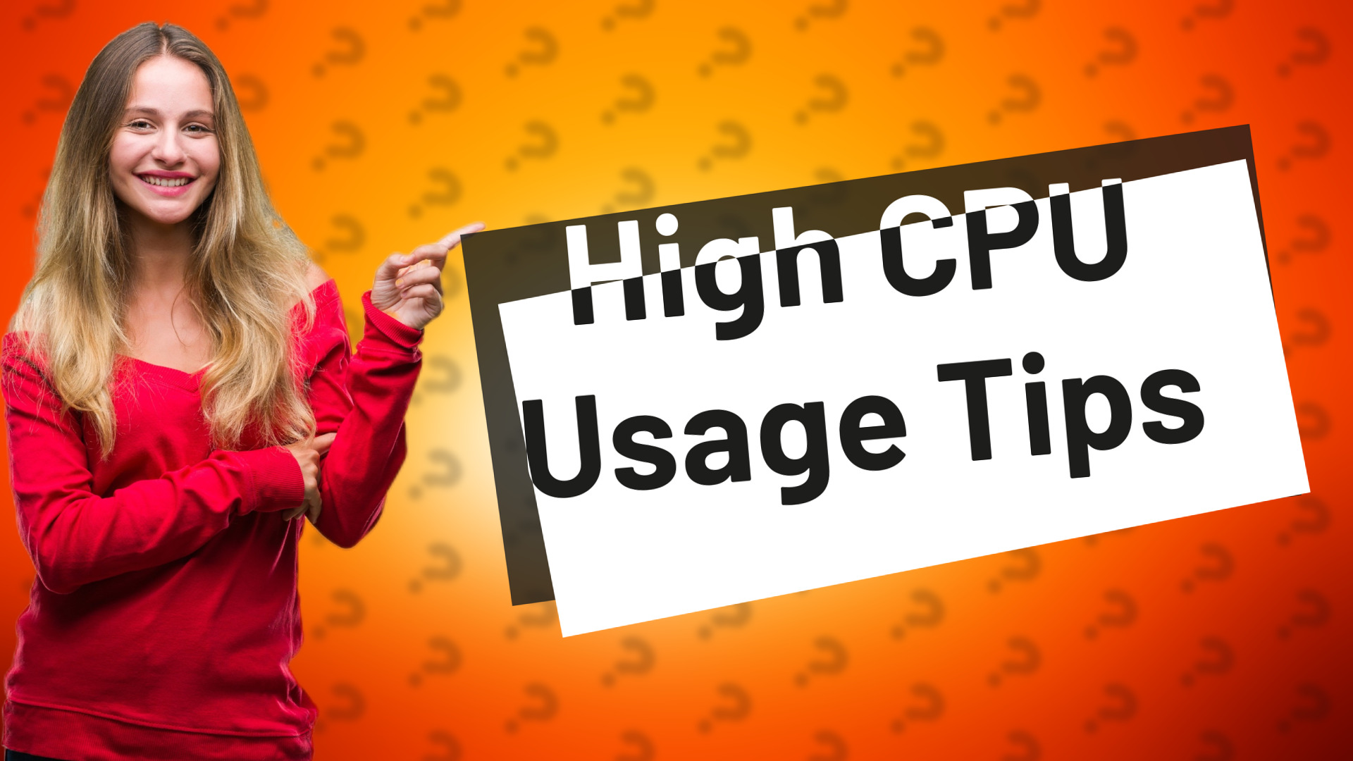 High CPU Usage Tips