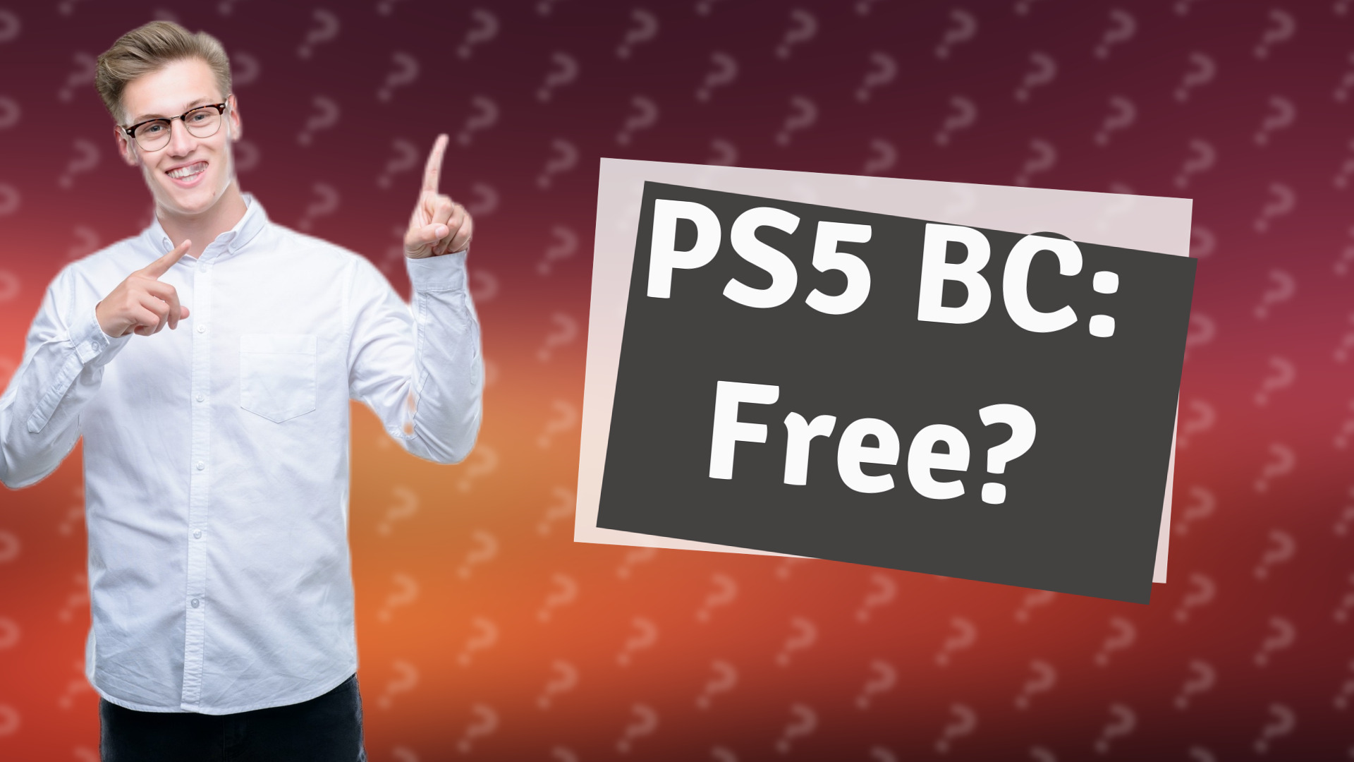 PS5 BC: Free?