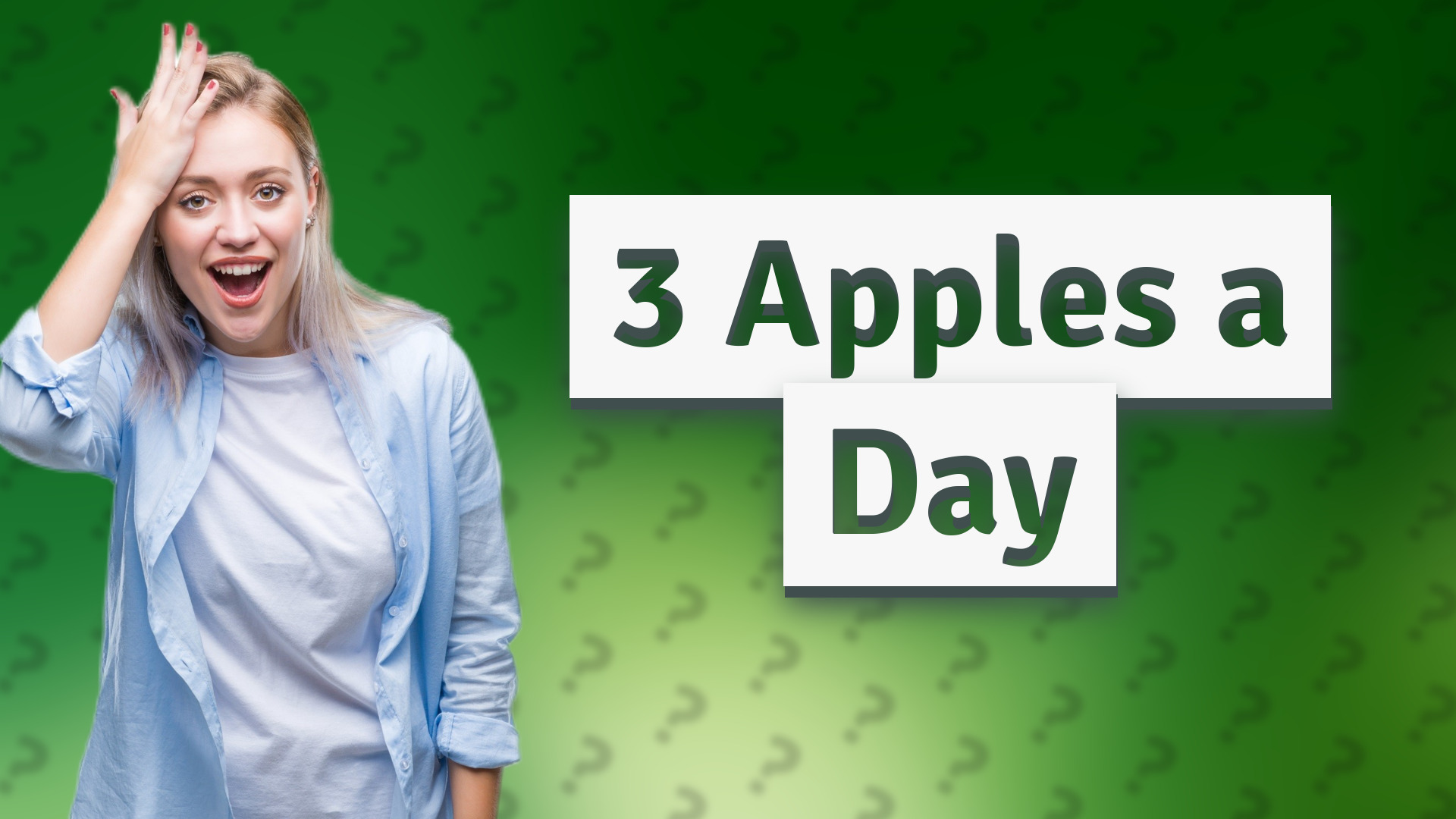 3 Apples a Day
