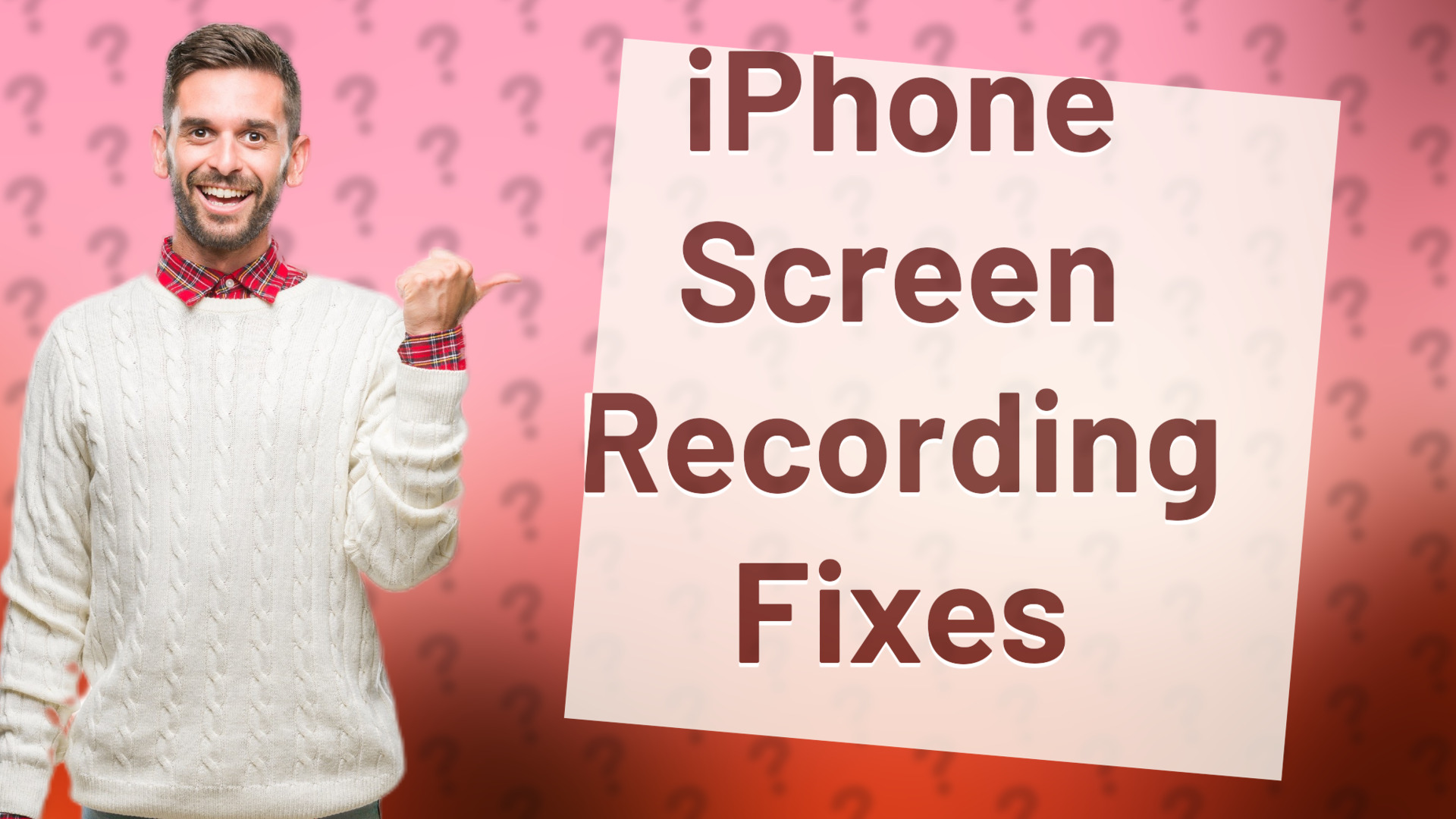 iPhone Screen Recording Fixes