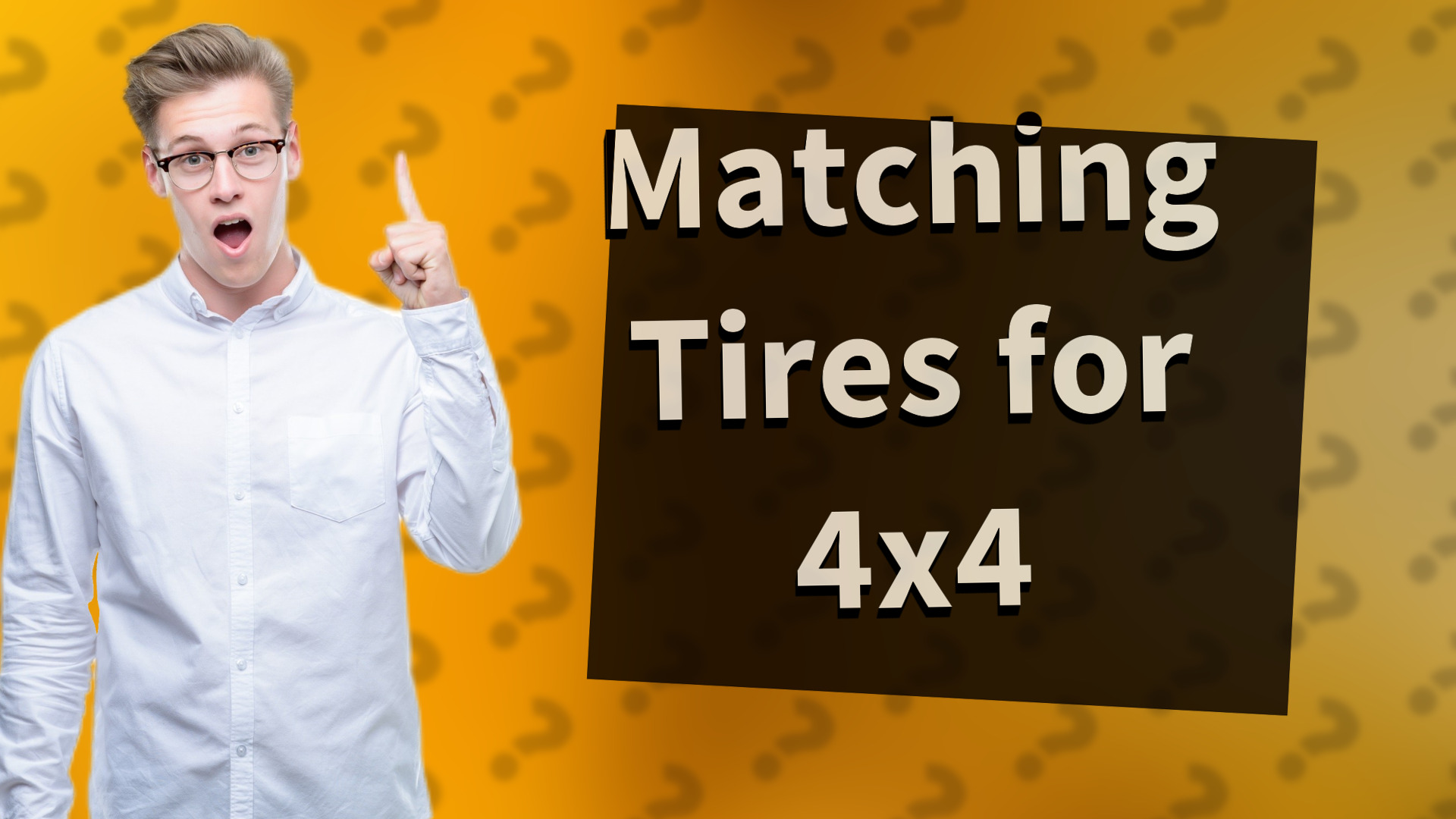 Matching Tires for 4x4