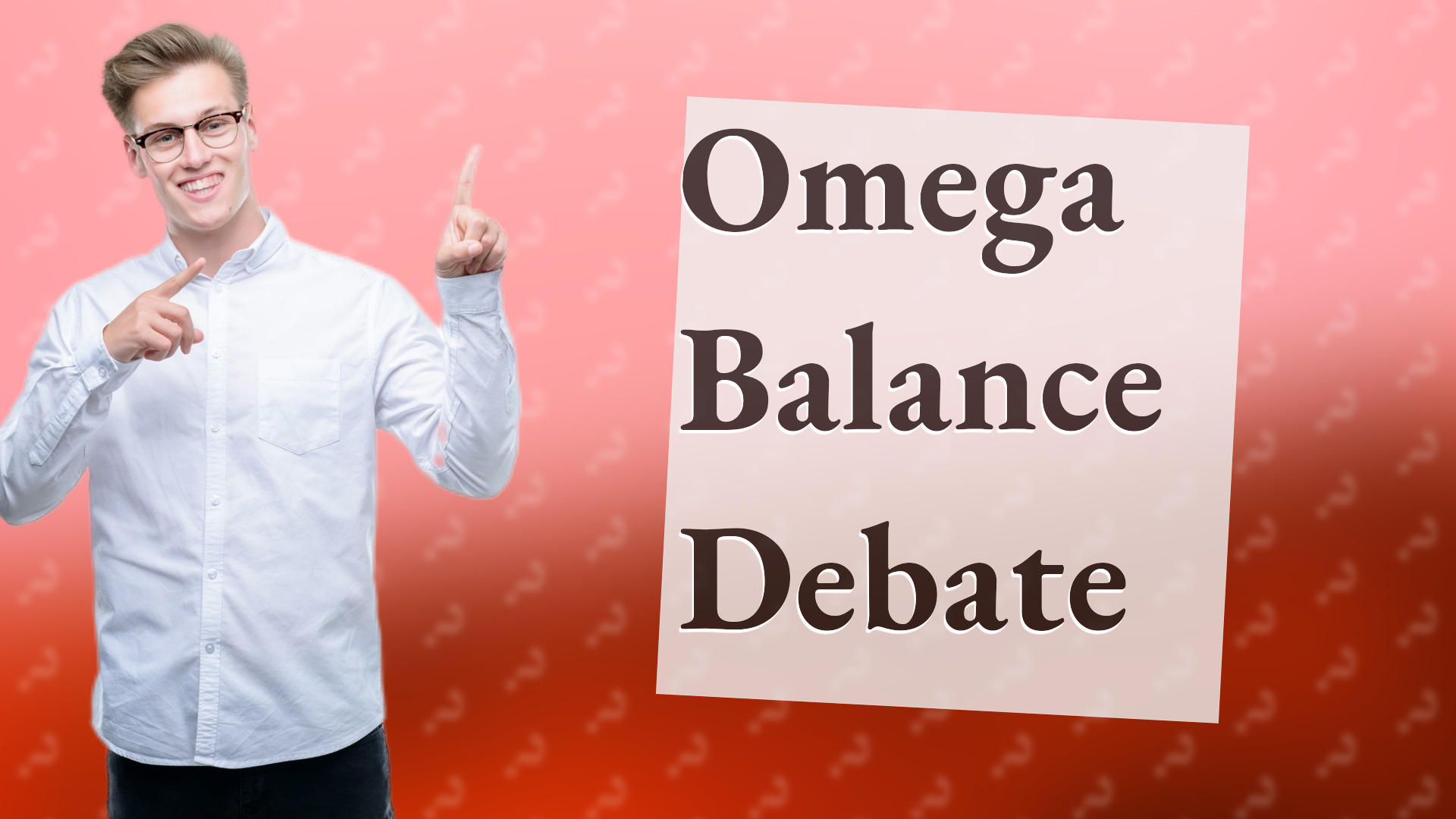 Omega Balance Debate