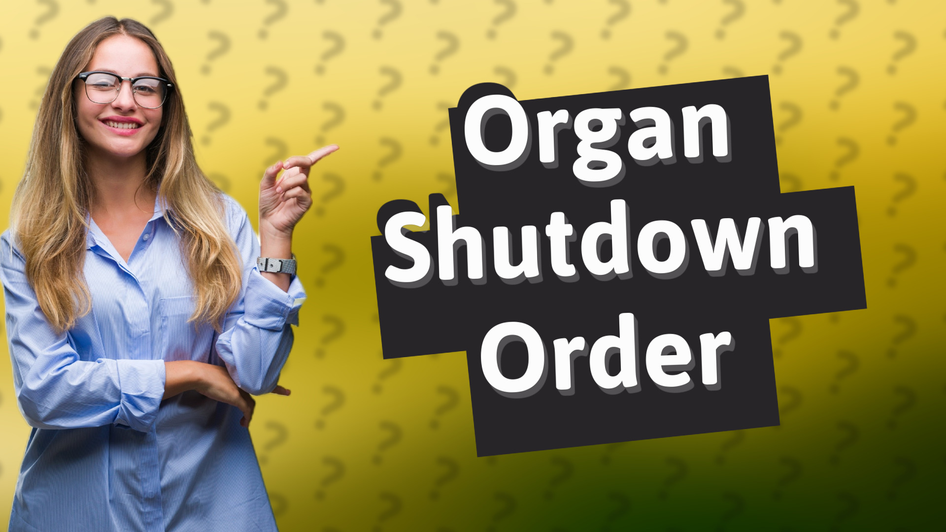 Organ Shutdown Order