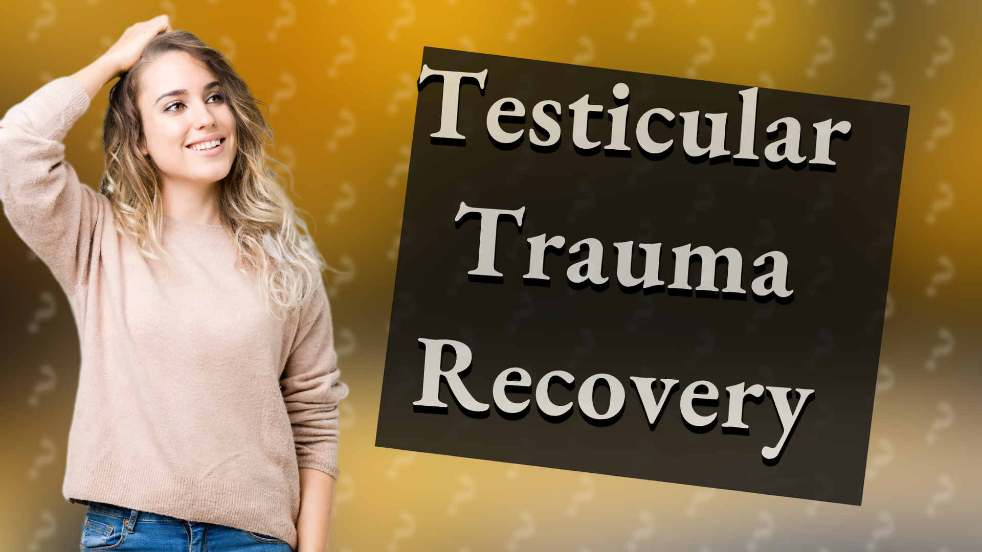 Testicular Trauma Recovery