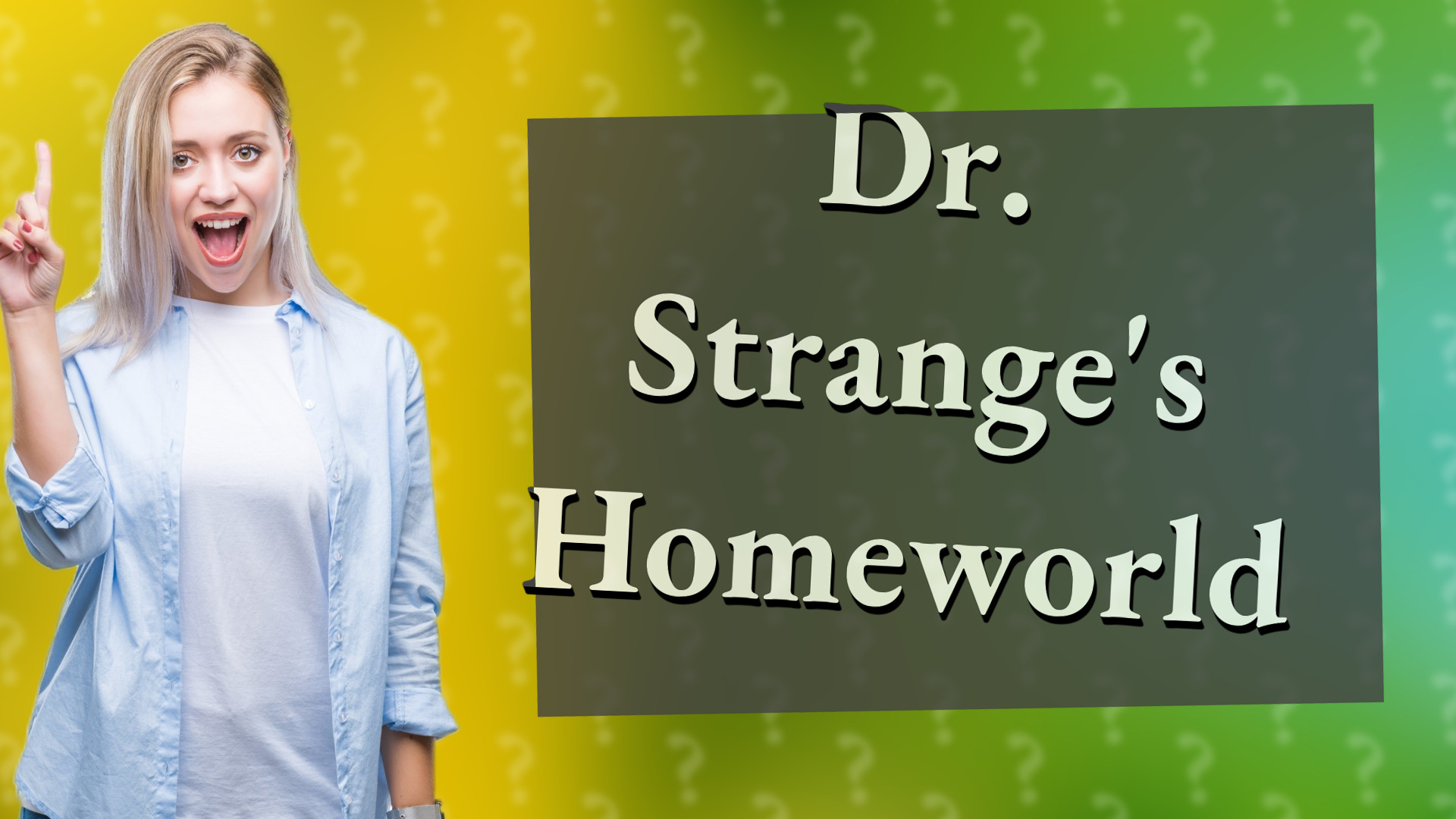 Dr. Strange's Homeworld