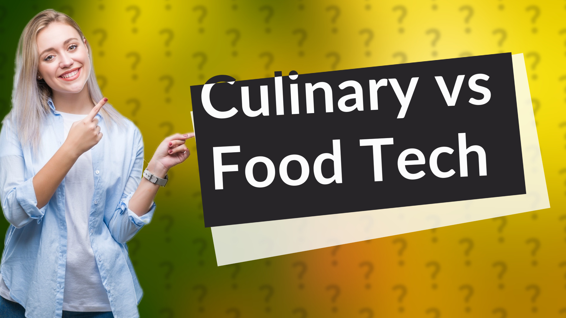Culinary vs Food Tech