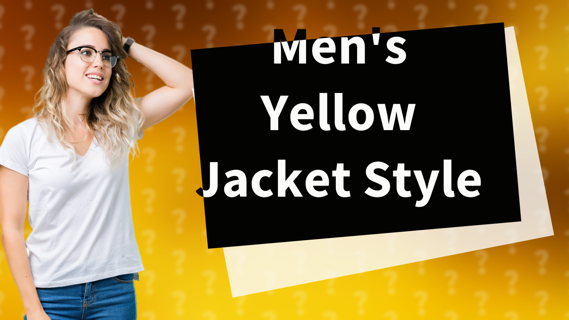 Men's Yellow Jacket Style