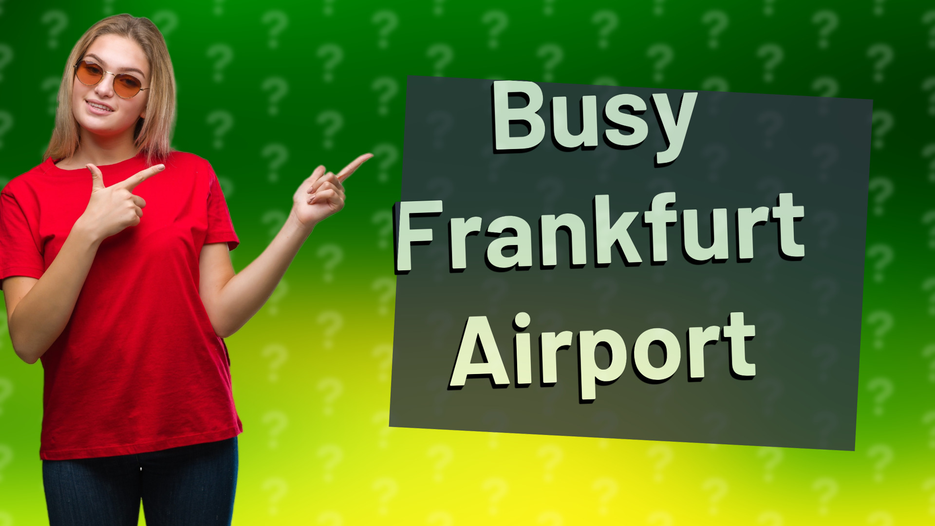 Busy Frankfurt Airport