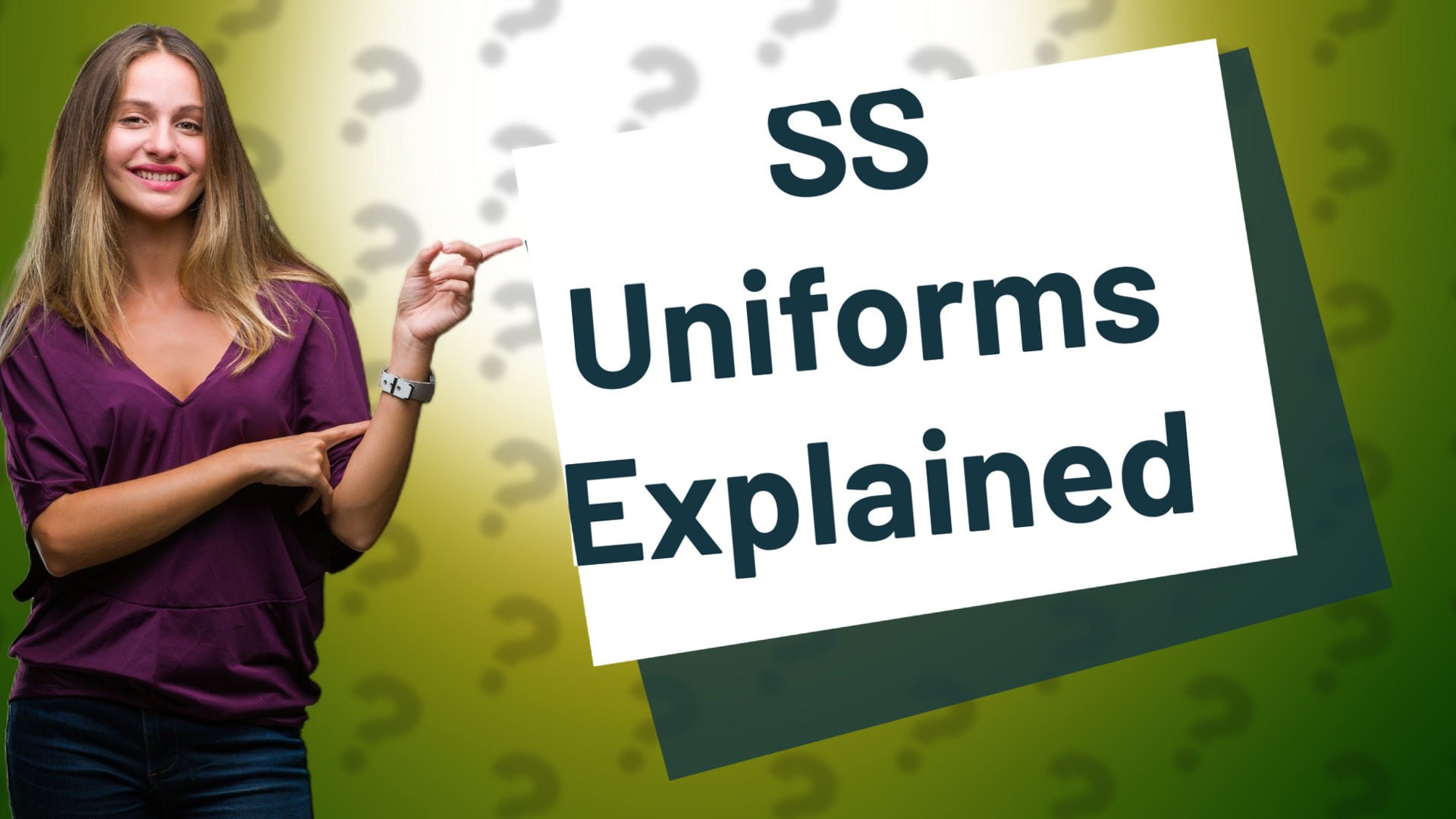 SS Uniforms Explained