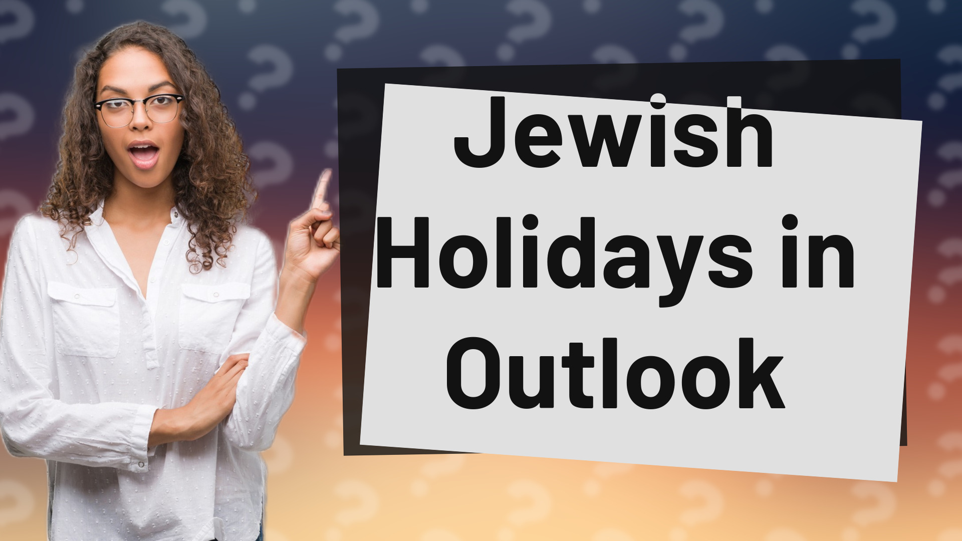 Jewish Holidays in Outlook