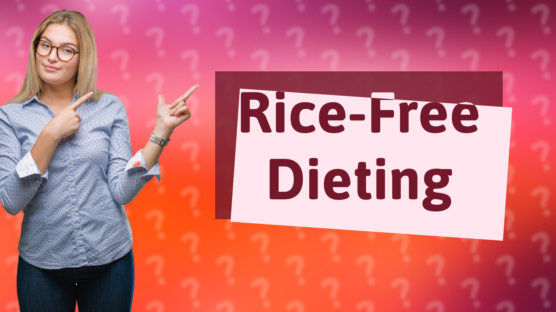 Rice-Free Dieting