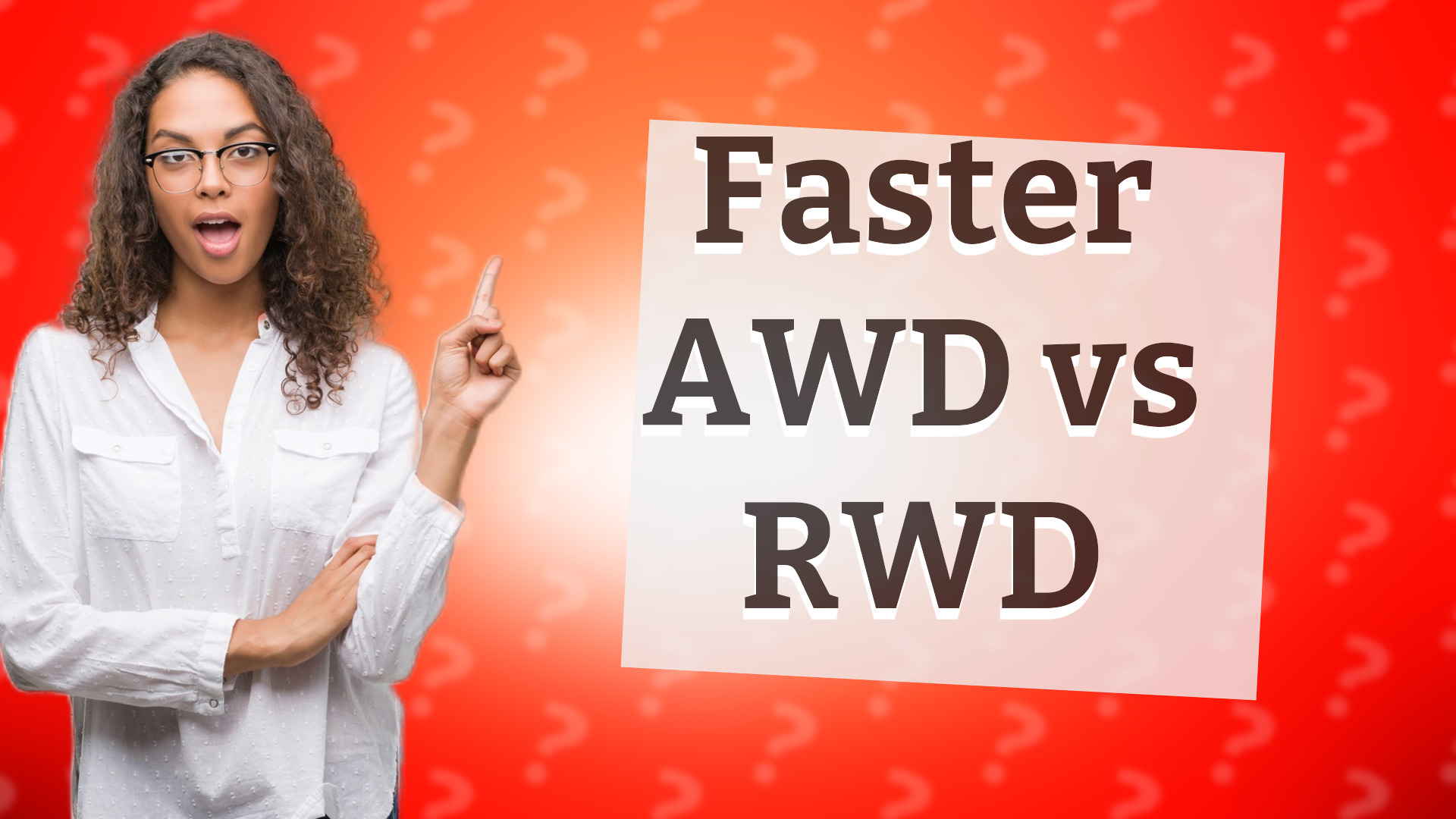 Faster AWD vs RWD