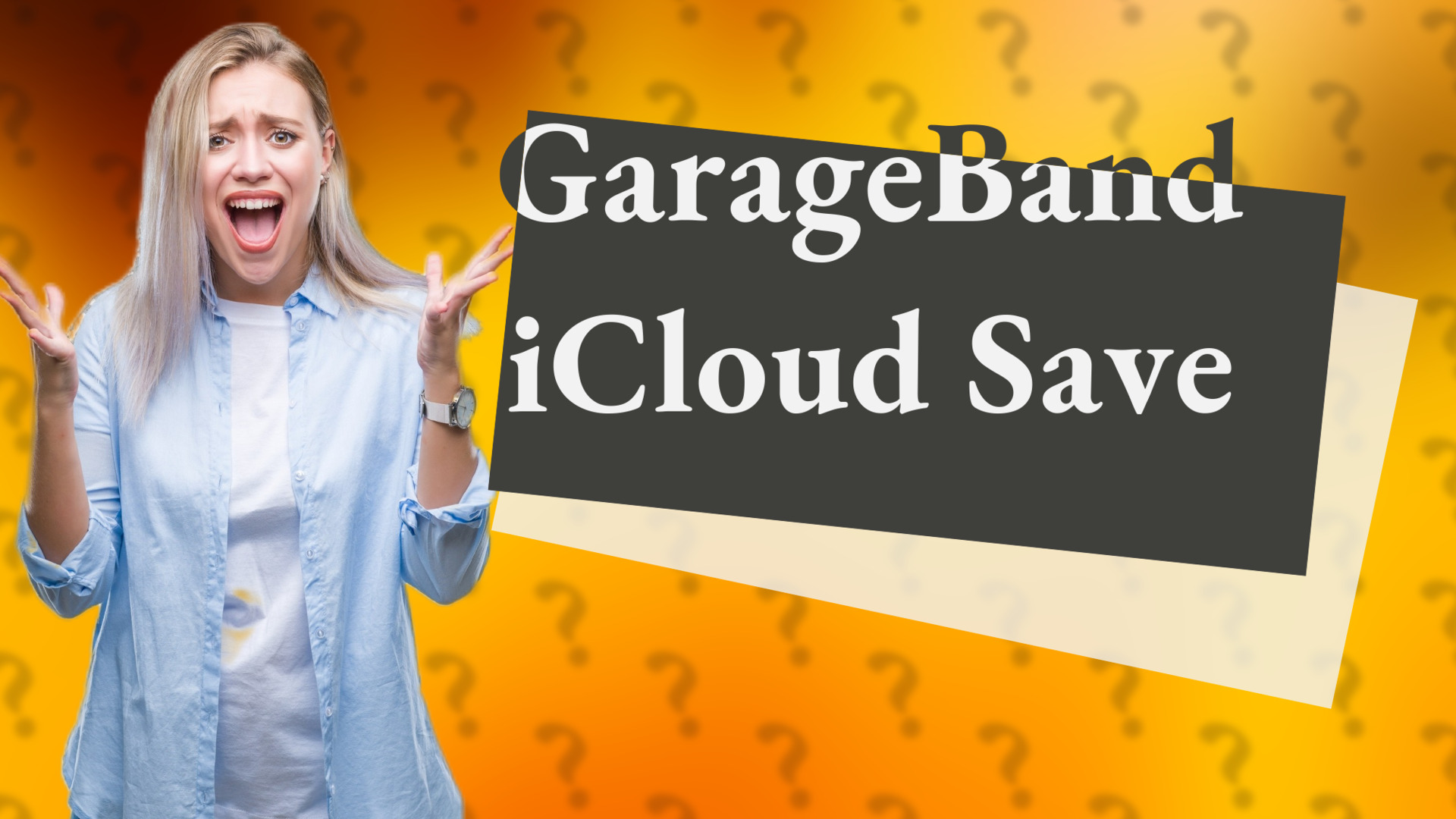 GarageBand iCloud Save