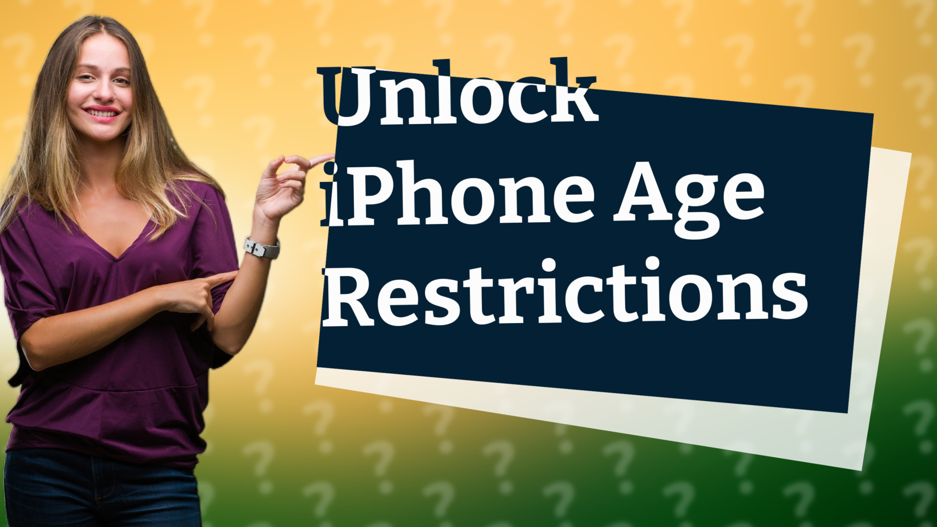 Unlock iPhone Age Restrictions