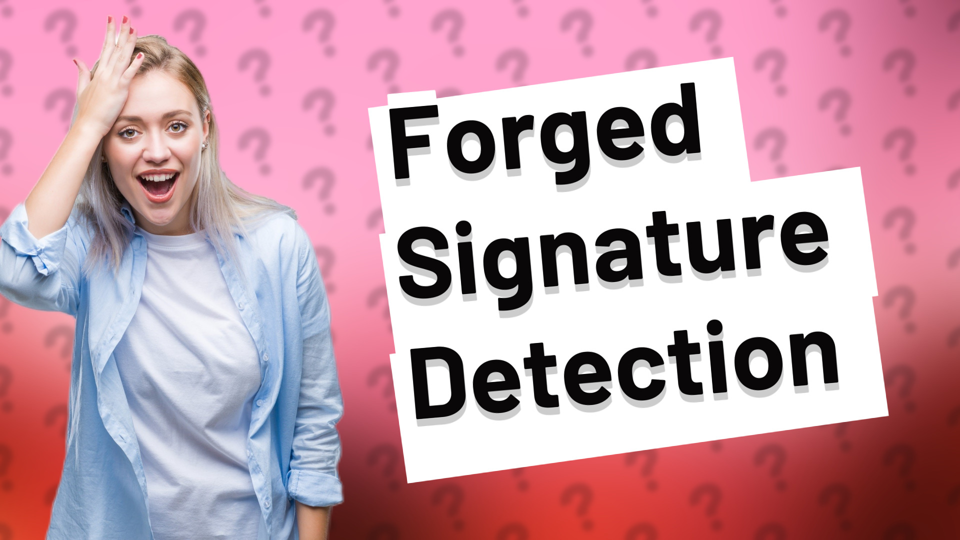 Forged Signature Detection