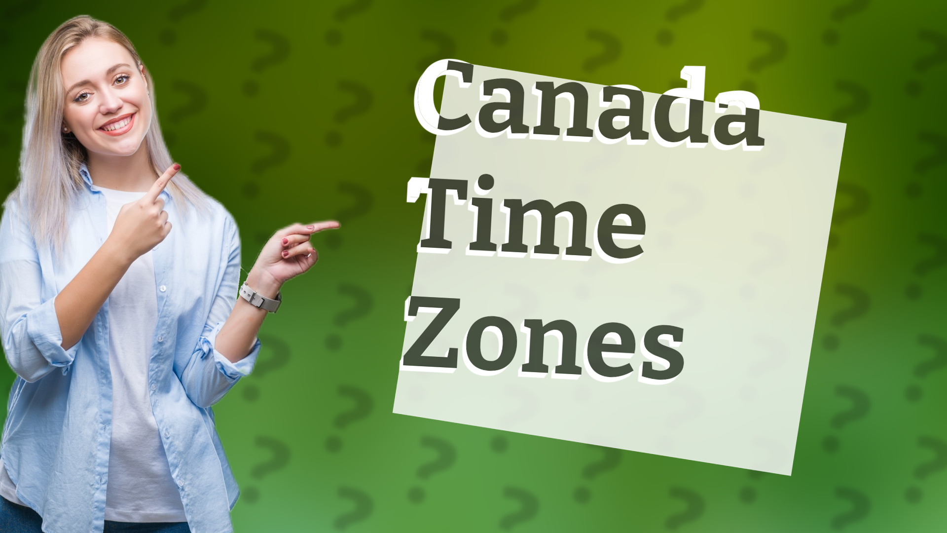 Canada Time Zones