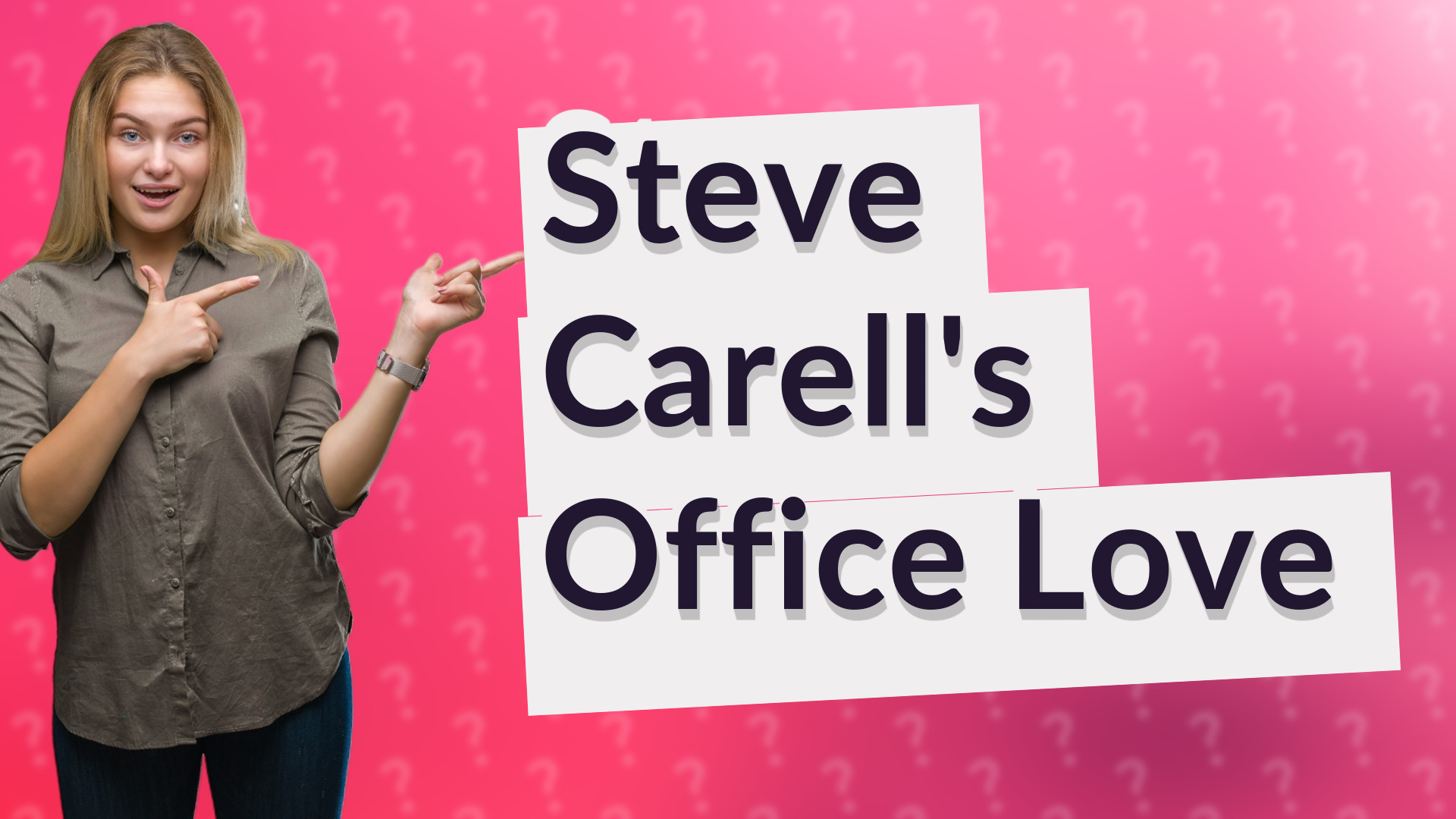 Steve Carell's Office Love