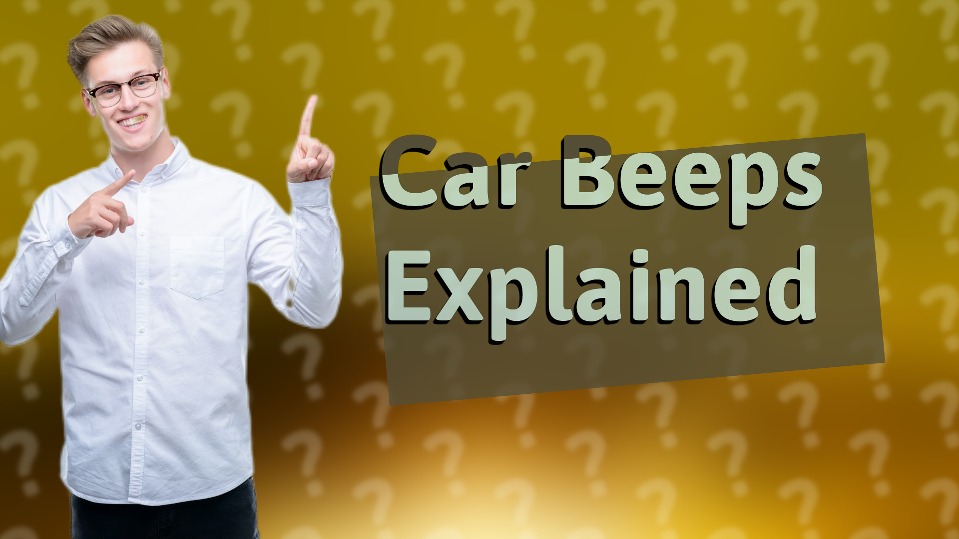 Car Beeps Explained